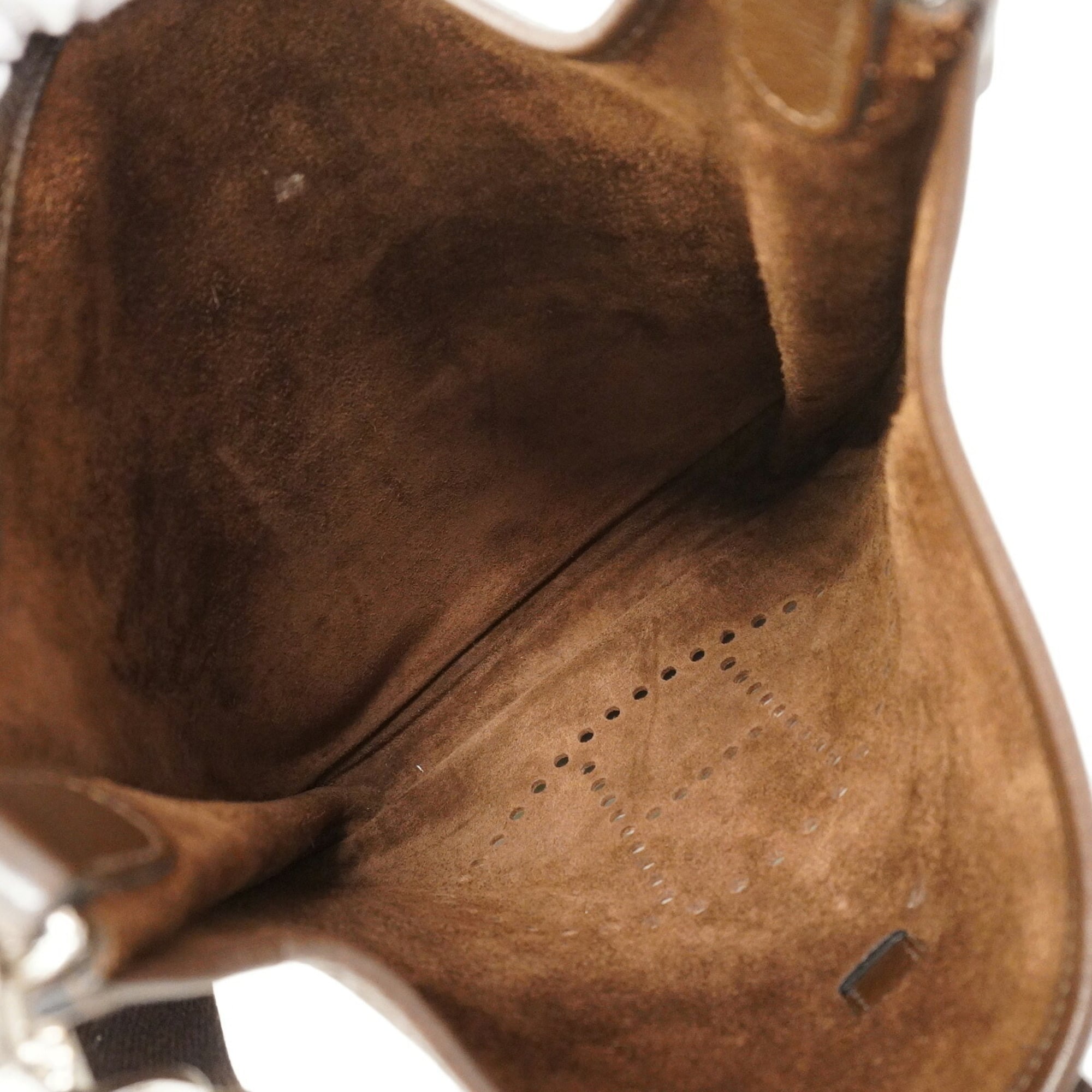 Hermes Havane Taurillon Clemence Leather Shoulder Bag (Pre-Owned)