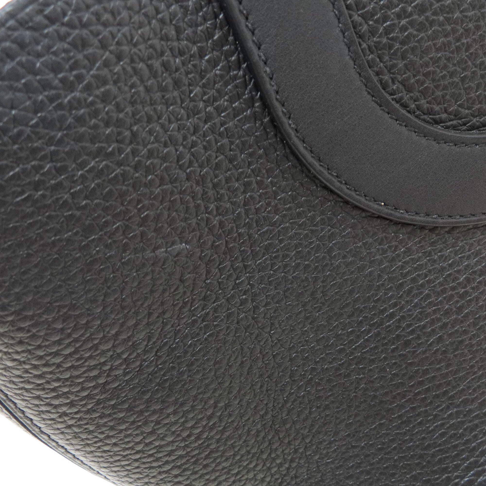Hermes Black Taurillon Clemence Leather Handbag (Pre-Owned)