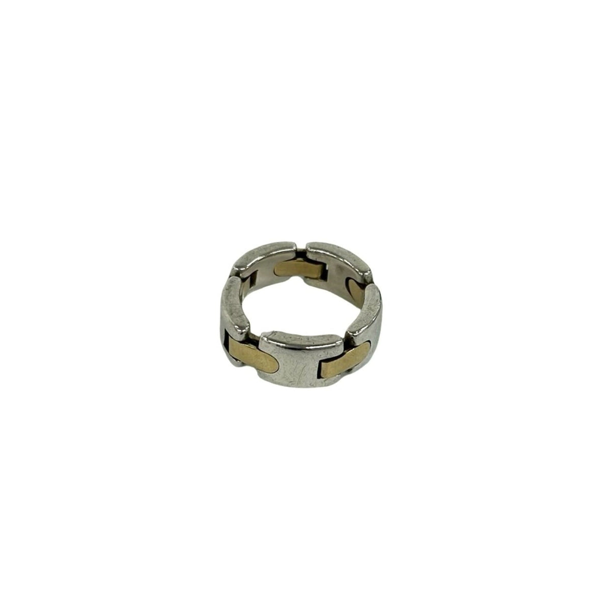 Tiffany Gold Silver Yellow Gold (18K) Silver 925 Band Ring (Pre-Owned)