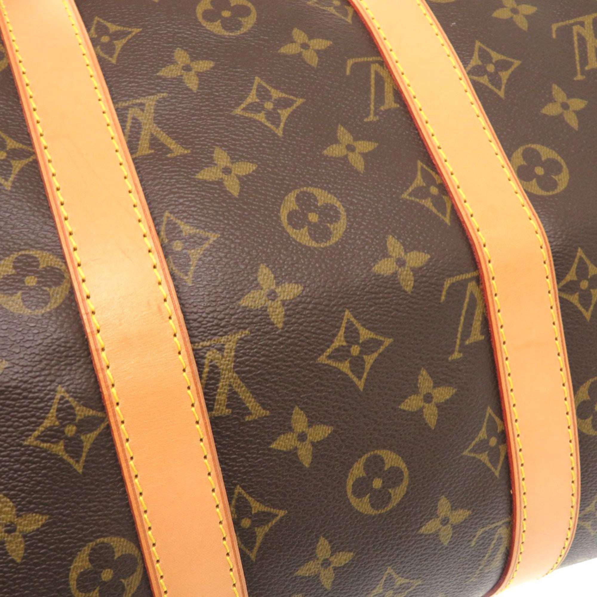 Louis Vuitton Brown Monogram Canvas Boston Bag (Pre-Owned)