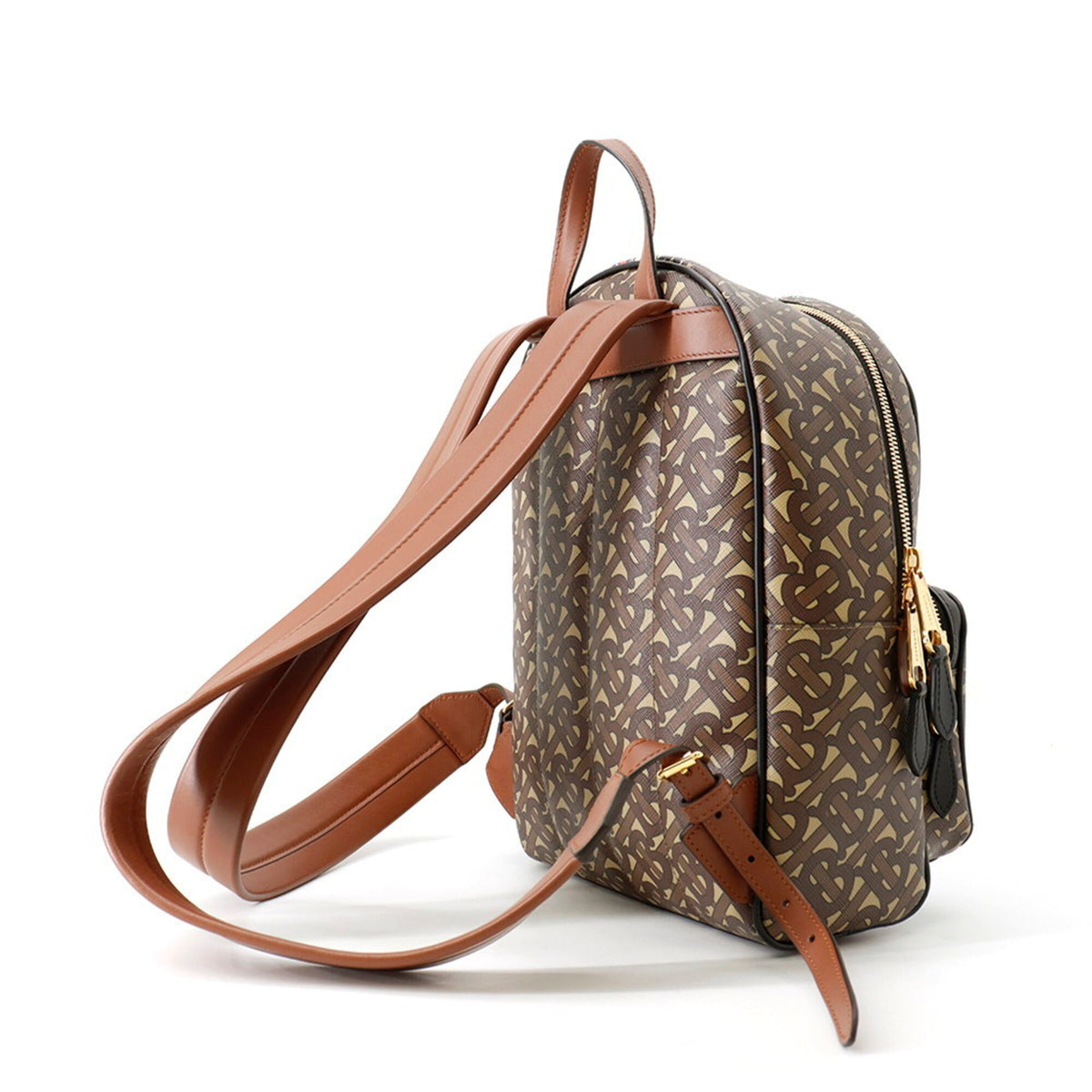 Burberry Brown Multi-Color Pvc Leather Backpack (Pre-Owned)