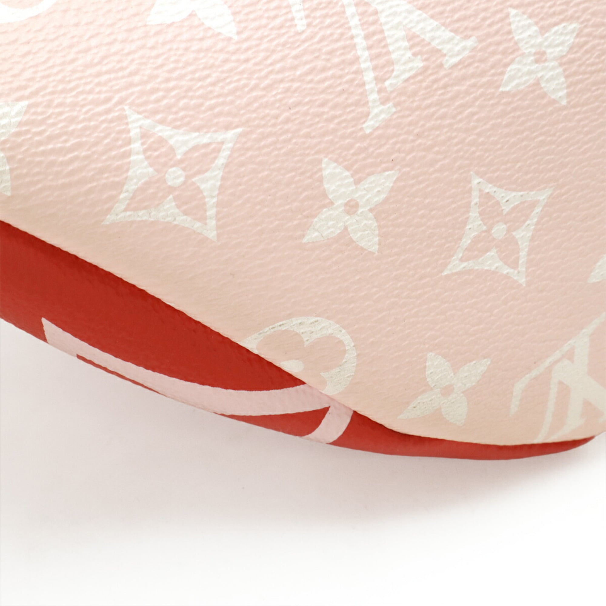 Louis Vuitton Pink Red Color Rouge White Pvc Coated Canvas Leather Fanny Pack (Pre-Owned)