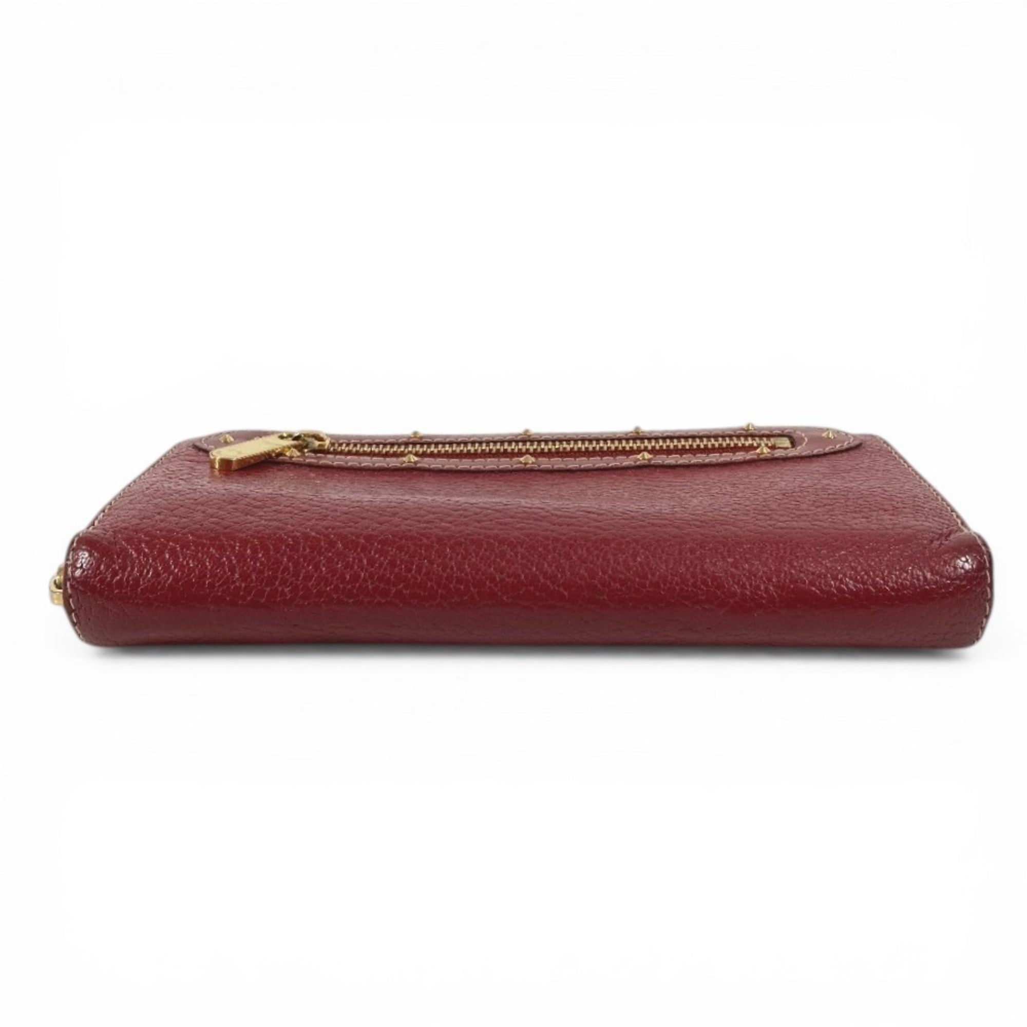 Louis Vuitton Suhali Red Color Suhali Leather Long Wallet (Bi-Fold) (Pre-Owned)