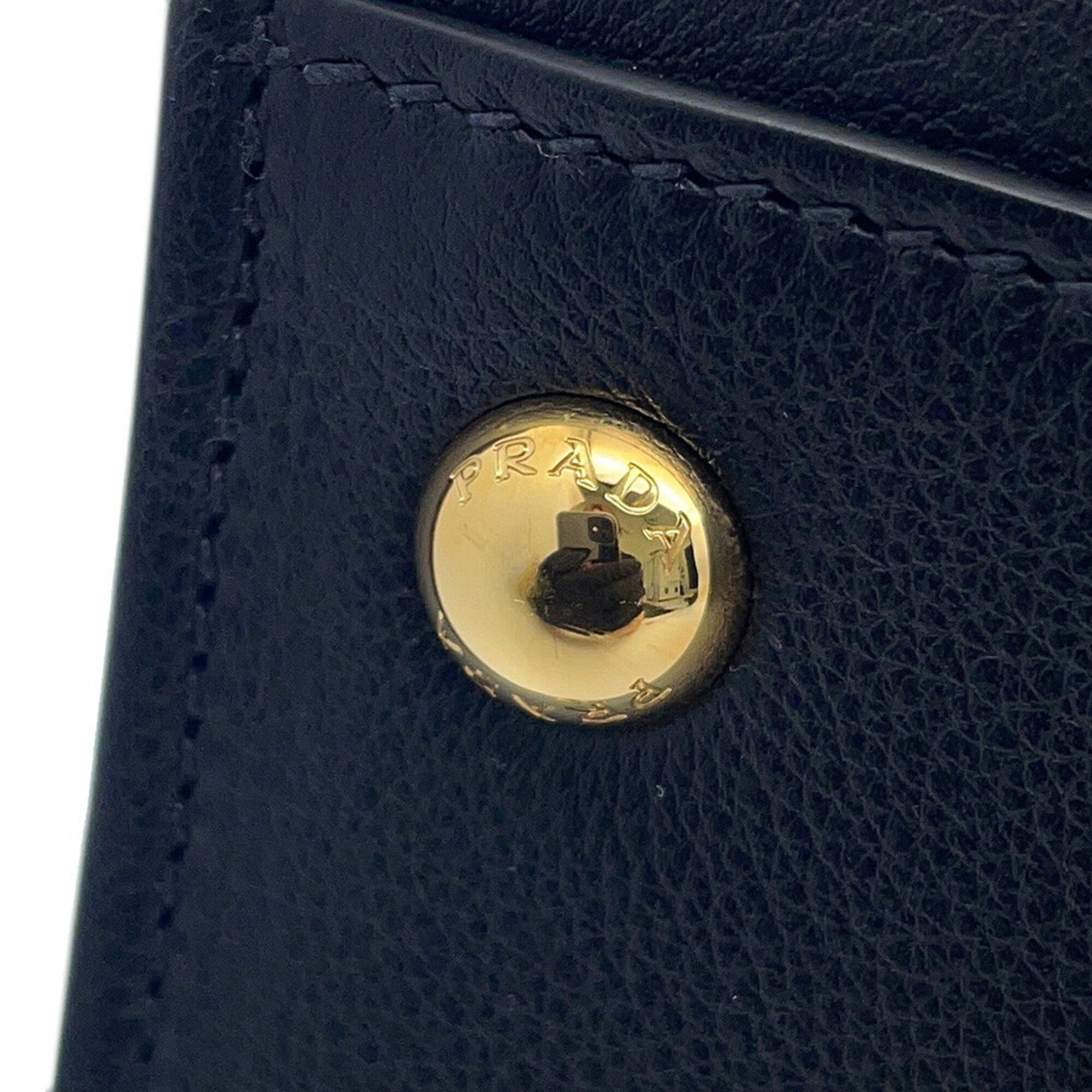 Prada Black Leather Tote Bag (Pre-Owned)
