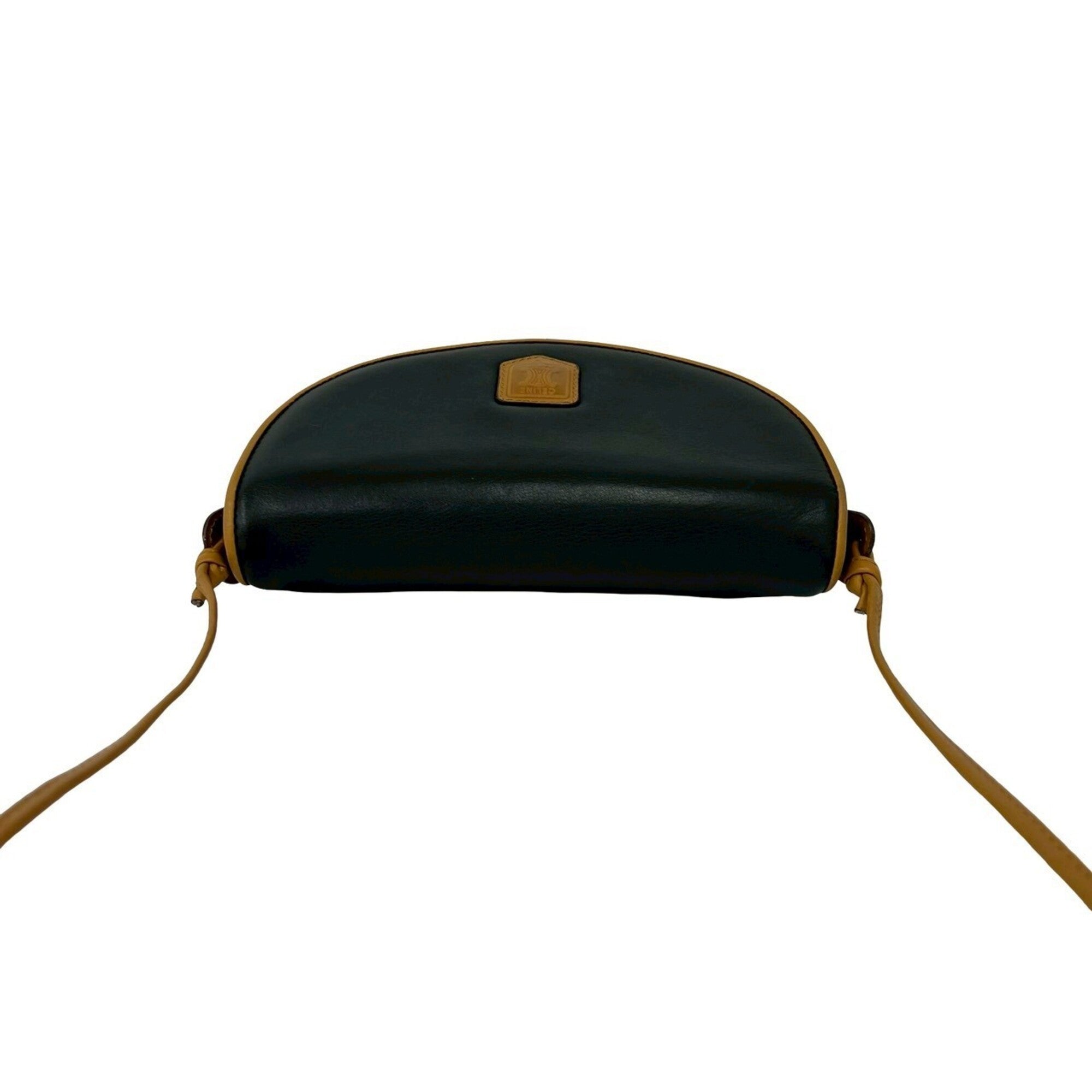 Celine Black Brown Leather Pochette Shoulder Bag (Pre-Owned)