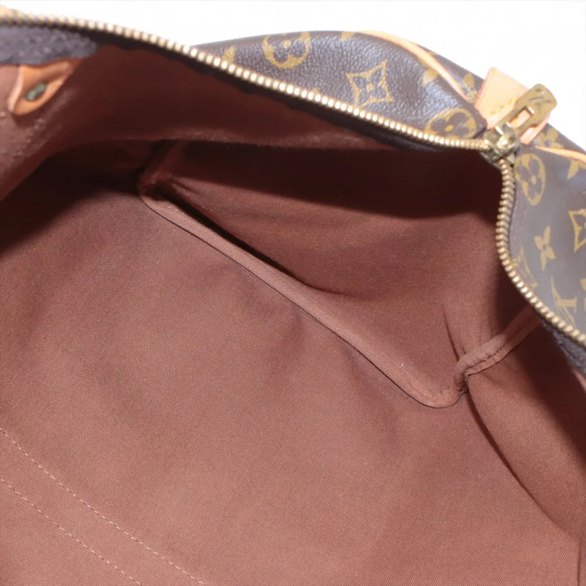 Louis Vuitton Brown Coated Canvas Leather Handbag Tote Bag (Pre-Owned)