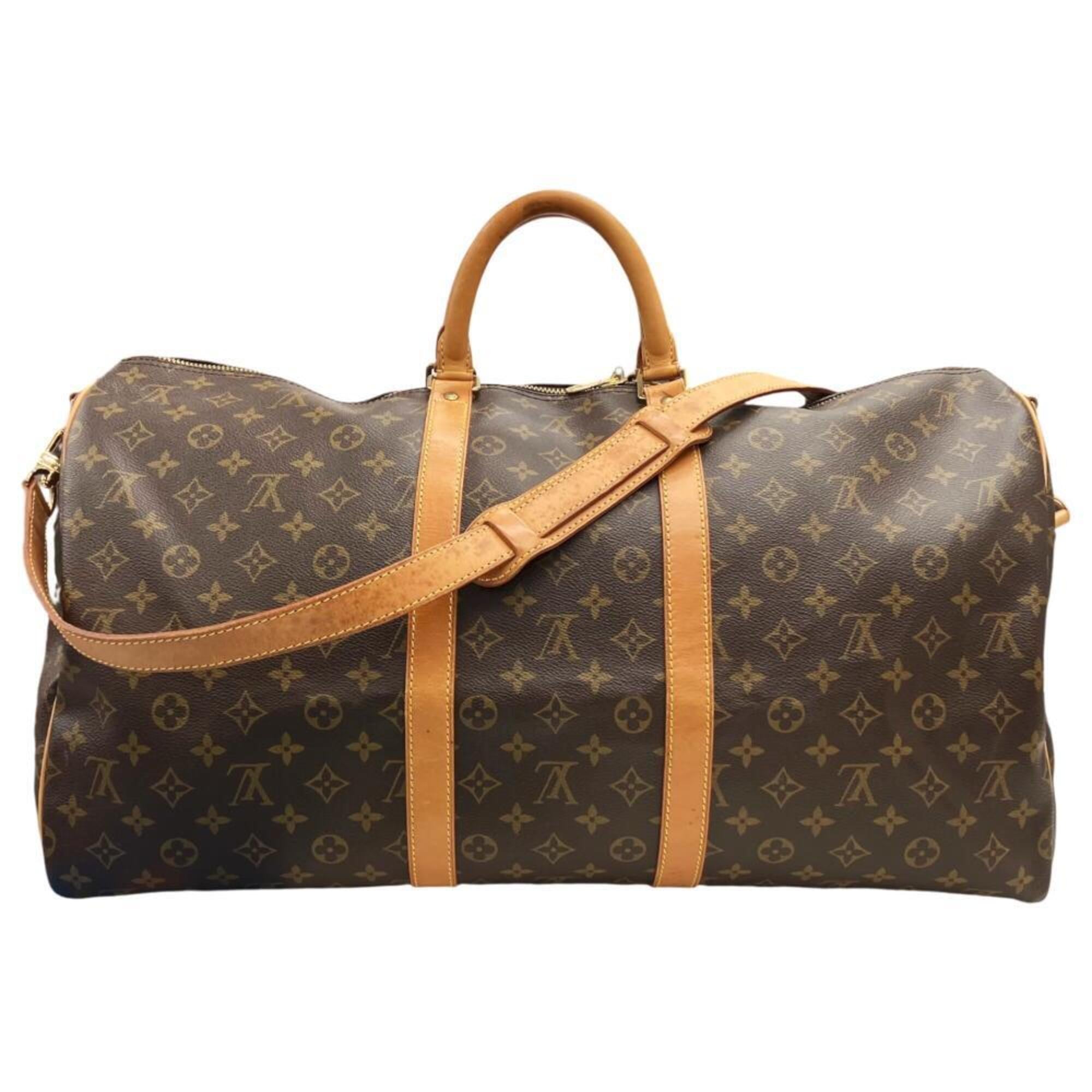 Louis Vuitton Monogram Brown Monogram Boston Bag Shoulder Bag (Pre-Owned)