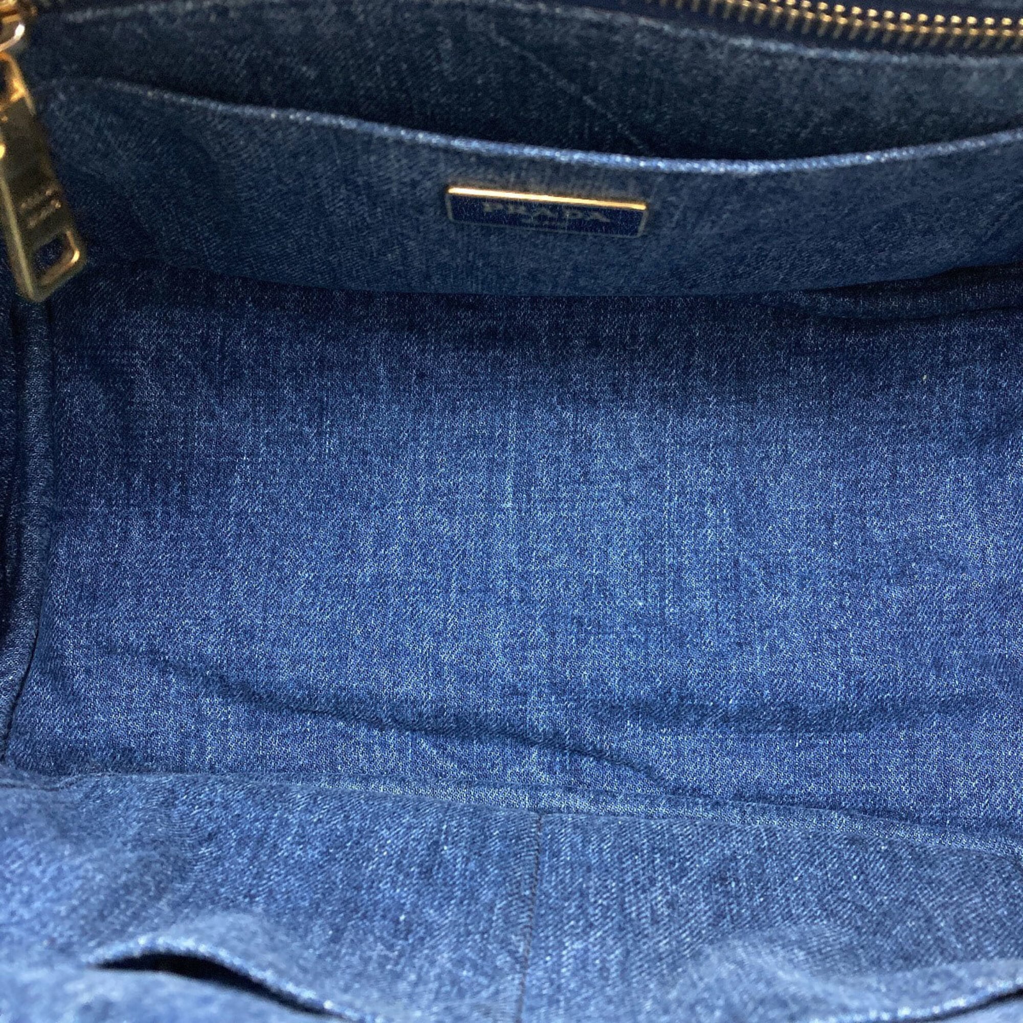 Prada Blue Denim Handbag (Pre-Owned)