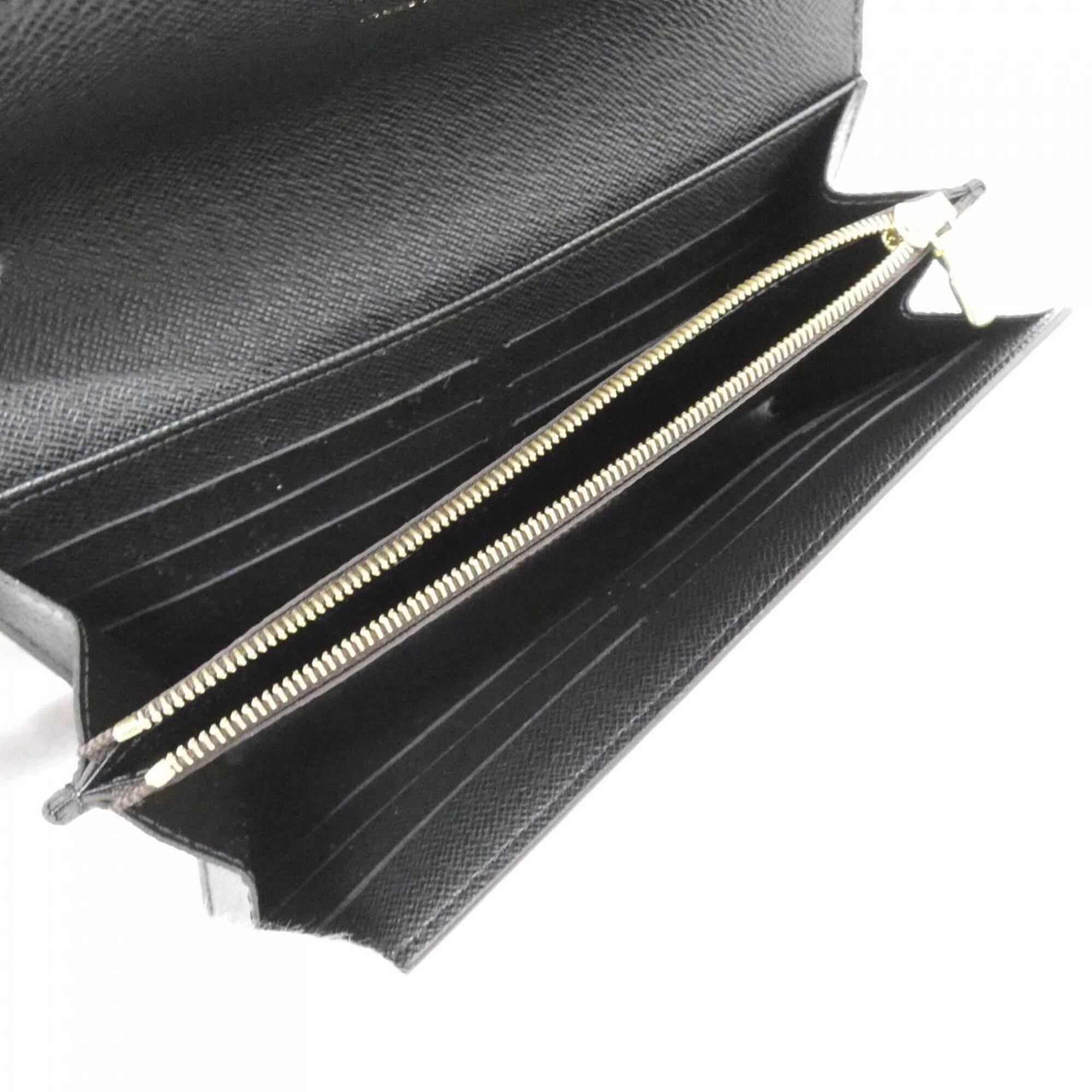 Louis Vuitton Marron Coated Canvas Long Wallet (Bi-Fold) (Pre-Owned)