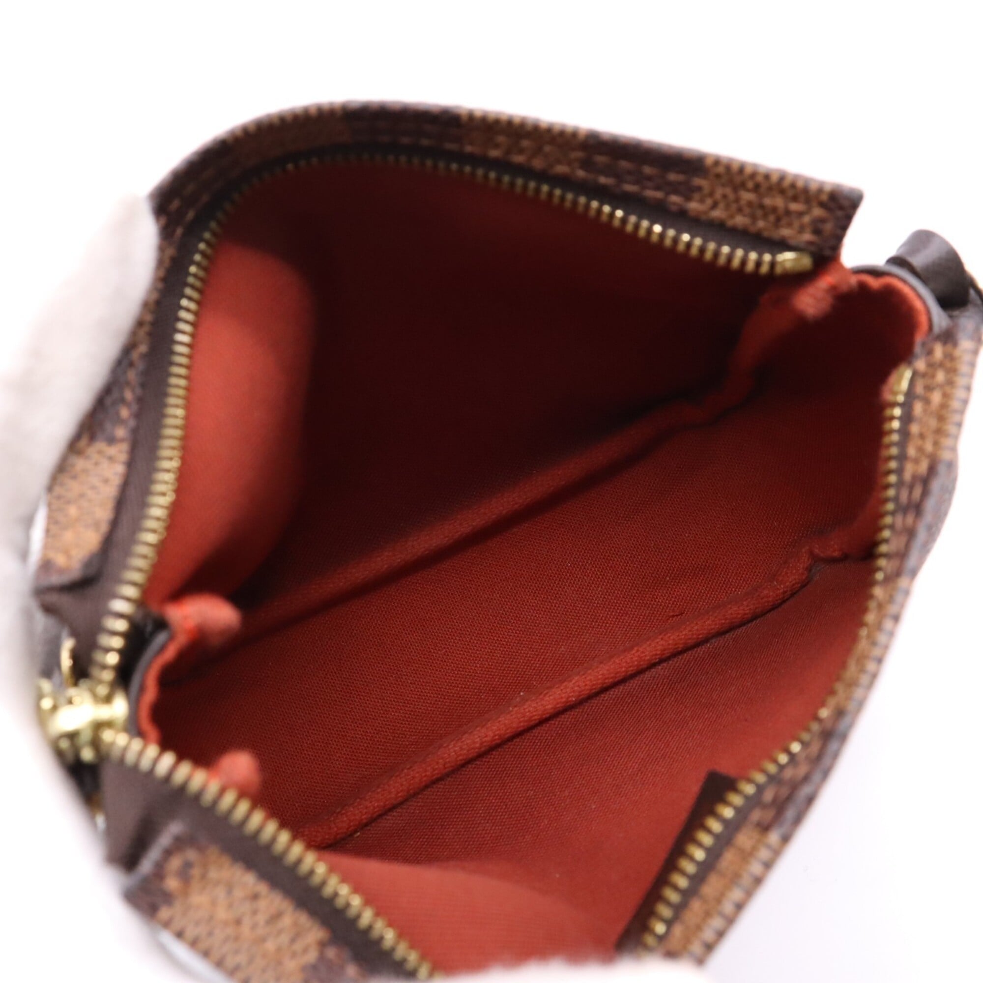 Louis Vuitton Damier Beige Brown Coated Canvas Leather Handbag (Pre-Owned)