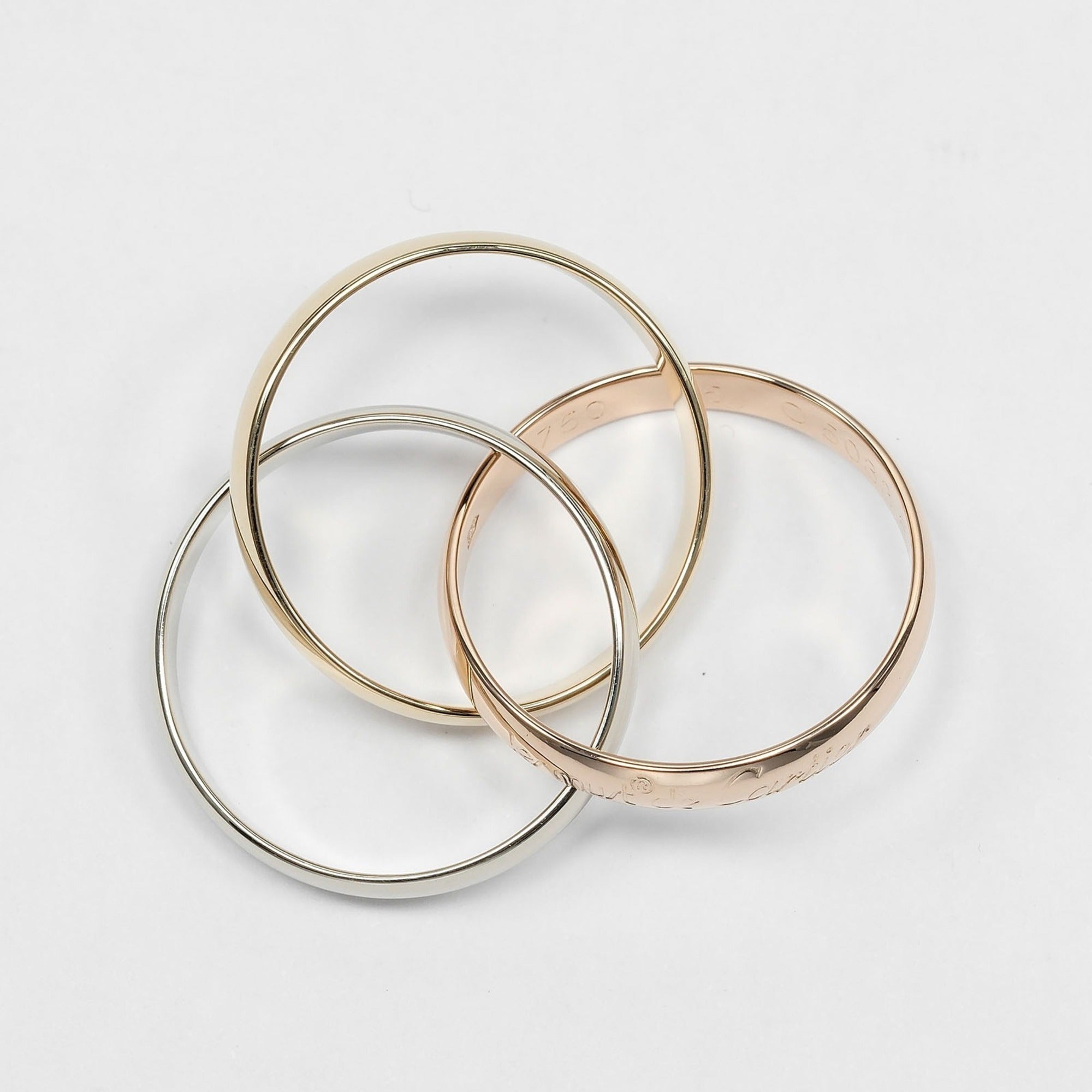Cartier Pink Gold White Gold Yellow Gold Yellow Gold (18K) Pink Gold (18K) White Gold (18K) Band Ring (Pre-Owned)