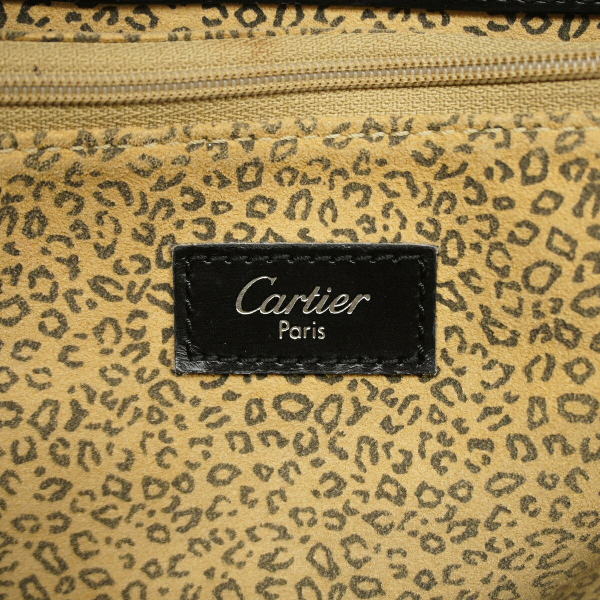 Cartier Black Leather Tote Bag (Pre-Owned)