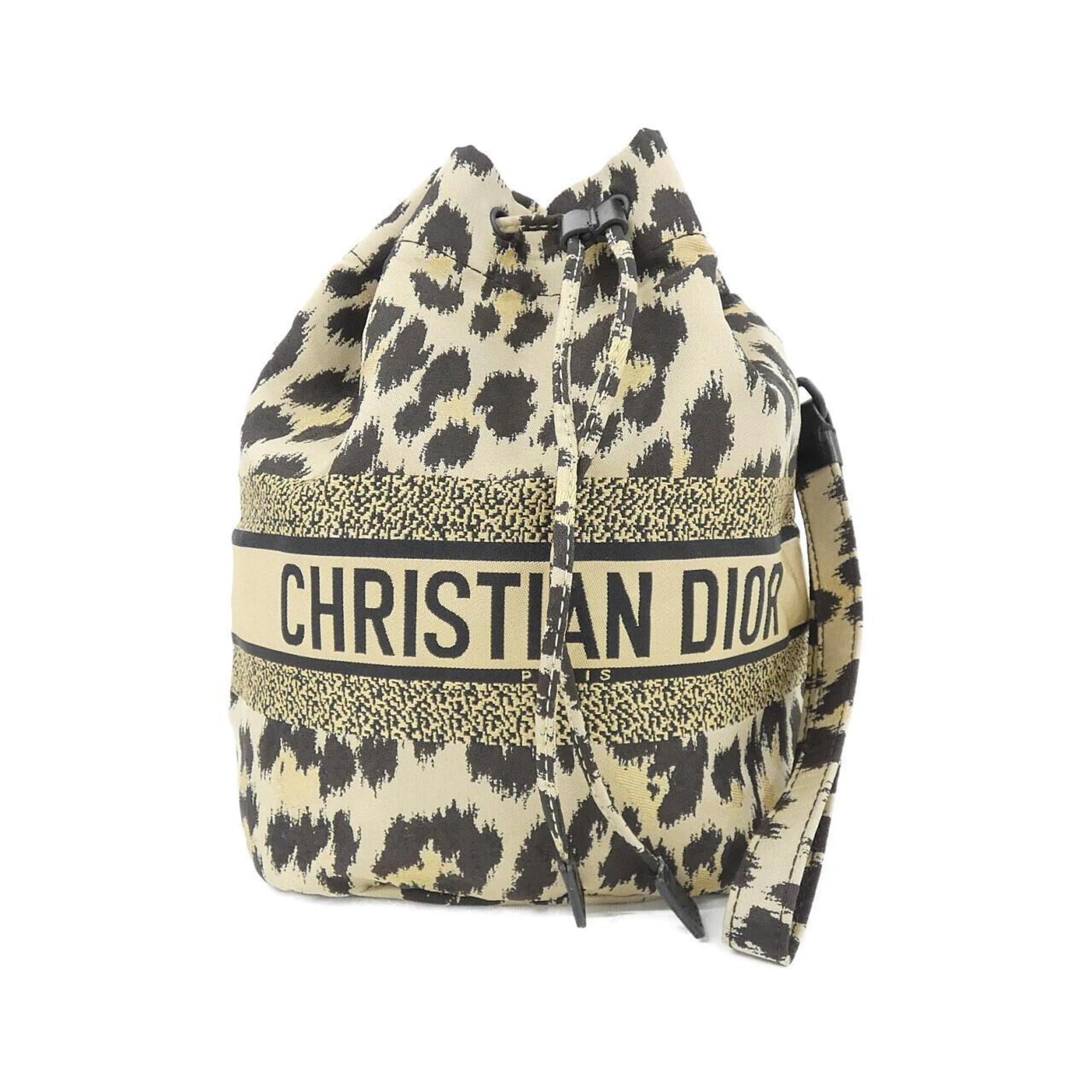 Christian Dior Beige Nylon Handbag Pouch (Pre-Owned)