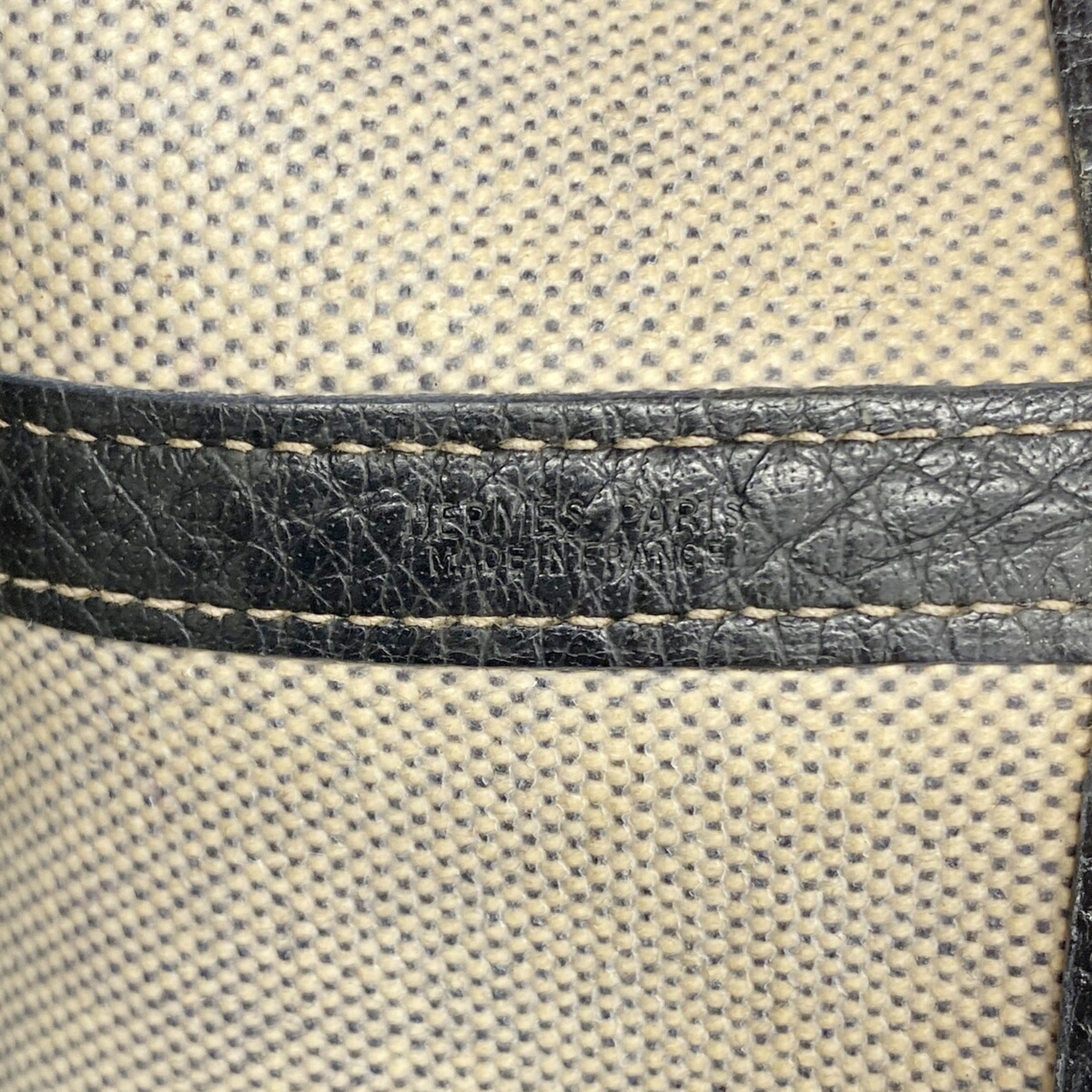 Hermes Black Toile H Tote Bag (Pre-Owned)