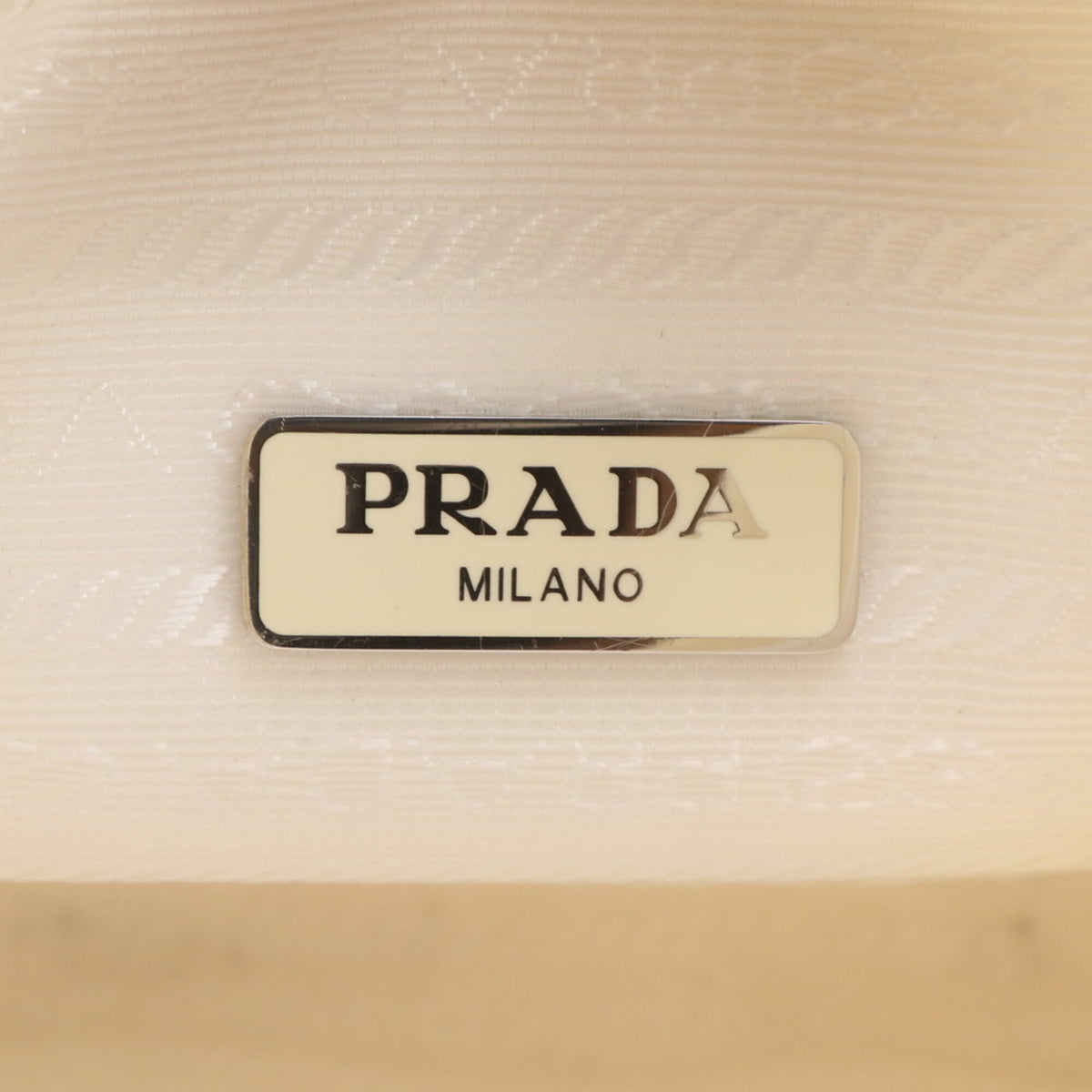 Prada Black White Leather Nylon Handbag Shoulder Bag (Pre-Owned)