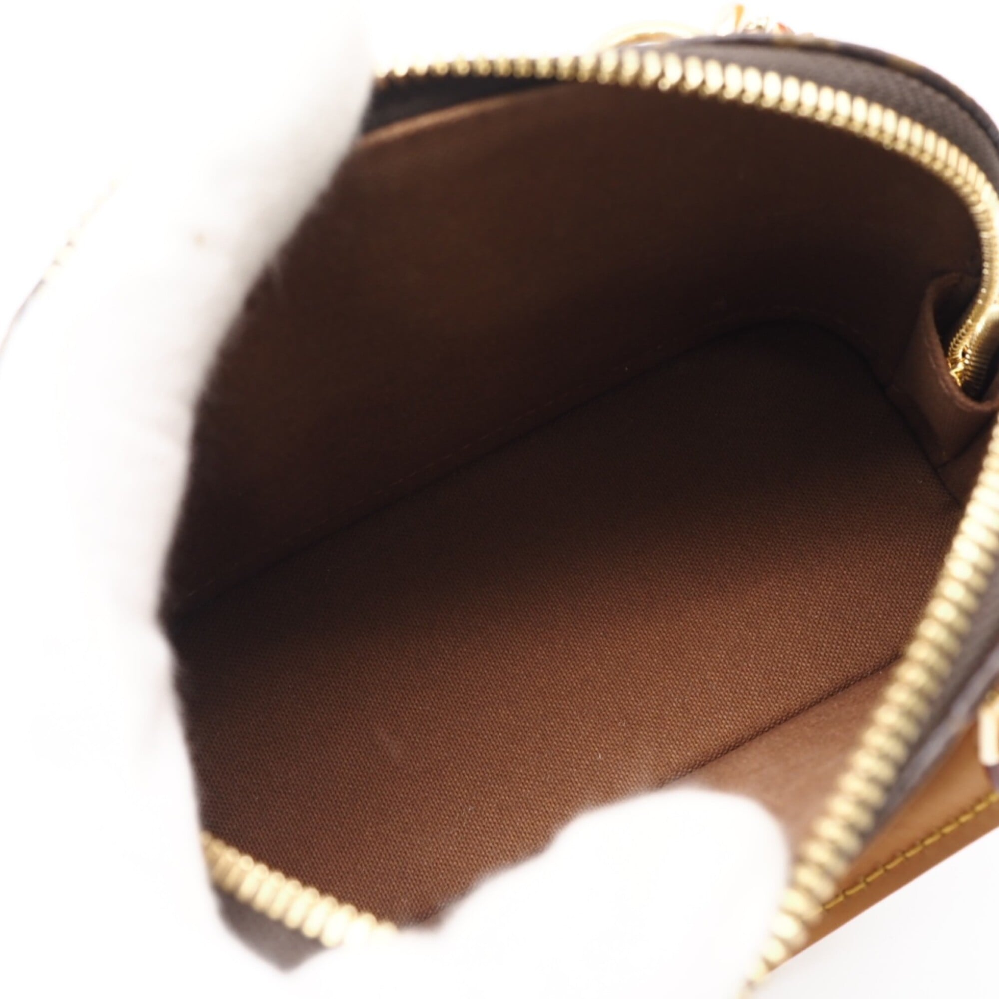 Louis Vuitton Monogram Beige Brown Coated Canvas Leather Shoulder Bag (Pre-Owned)