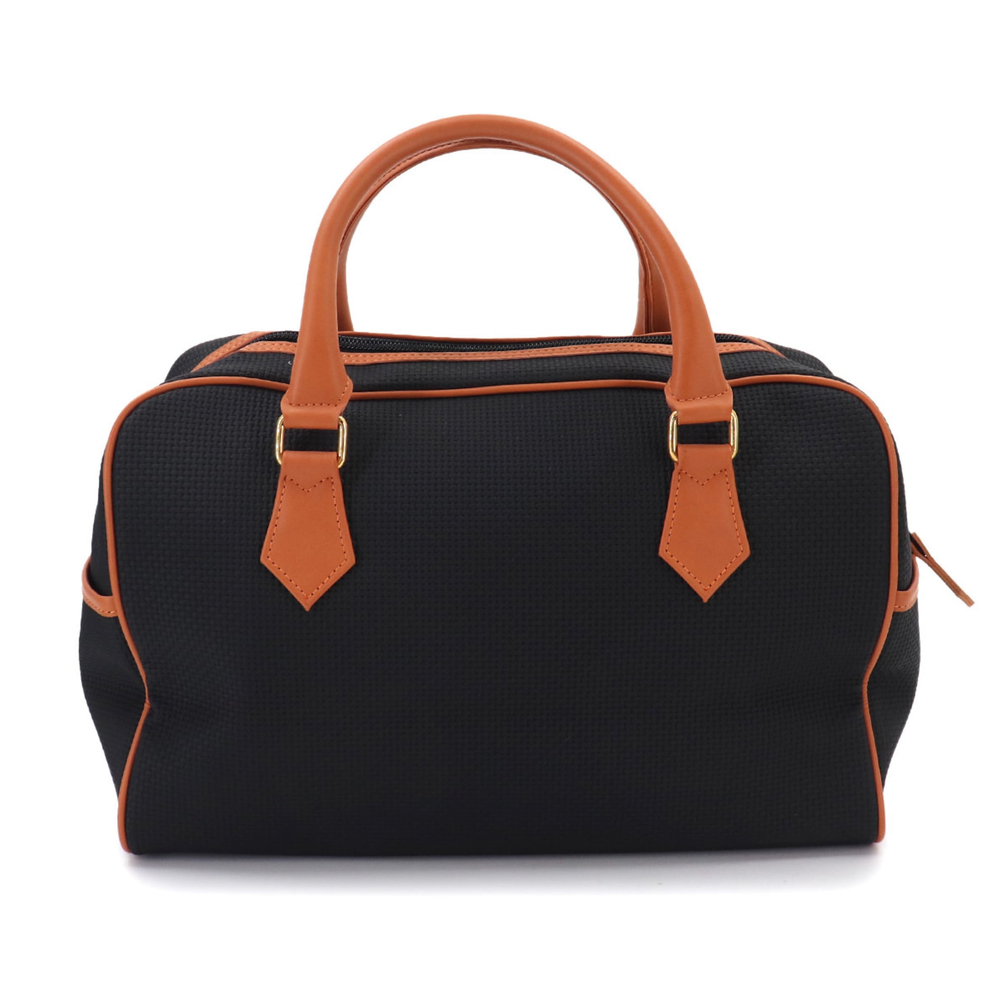 Yves Saint Laurent Black Brown Pvc Leather Handbag (Pre-Owned)