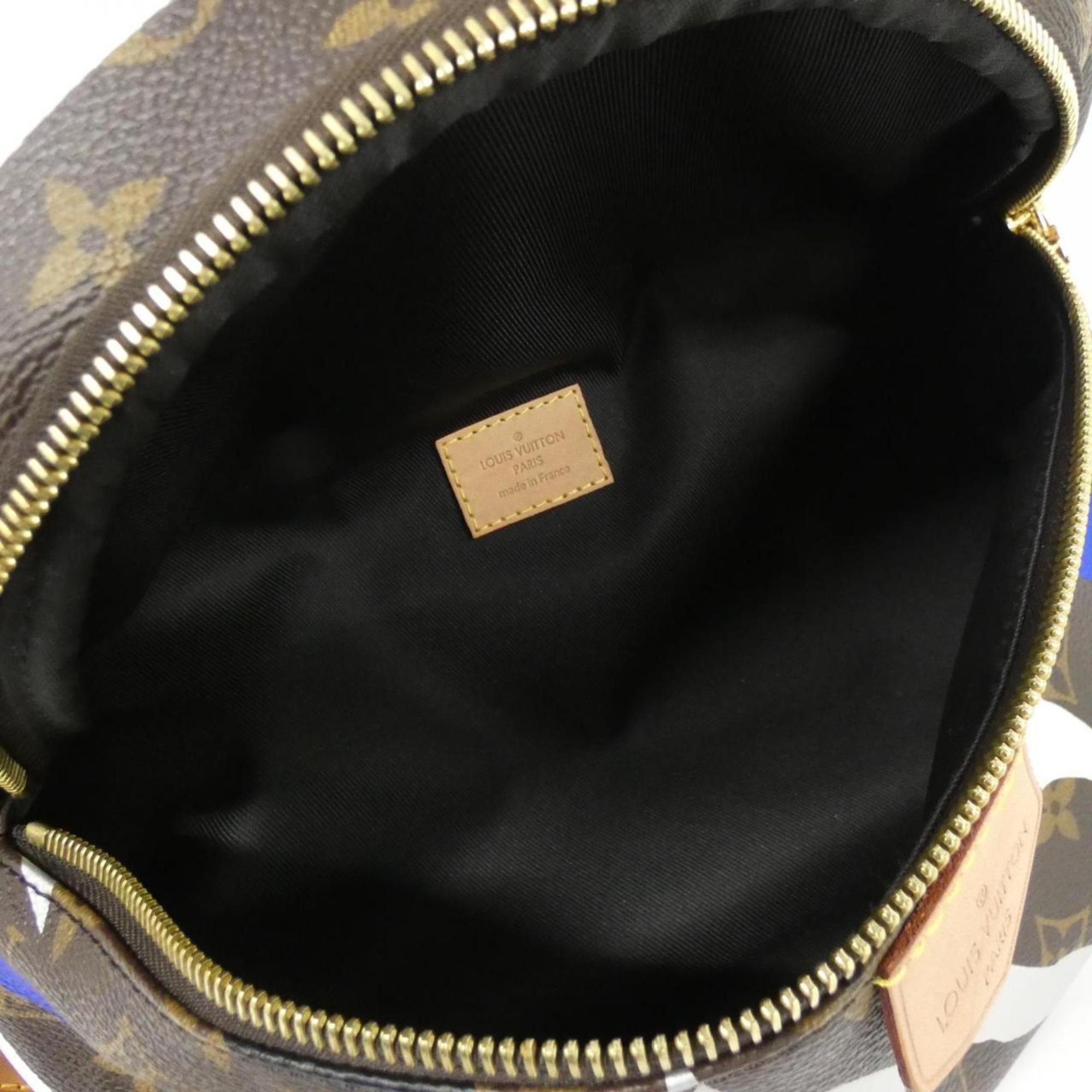 Louis Vuitton Marron Coated Canvas Shoulder Bag (Pre-Owned)