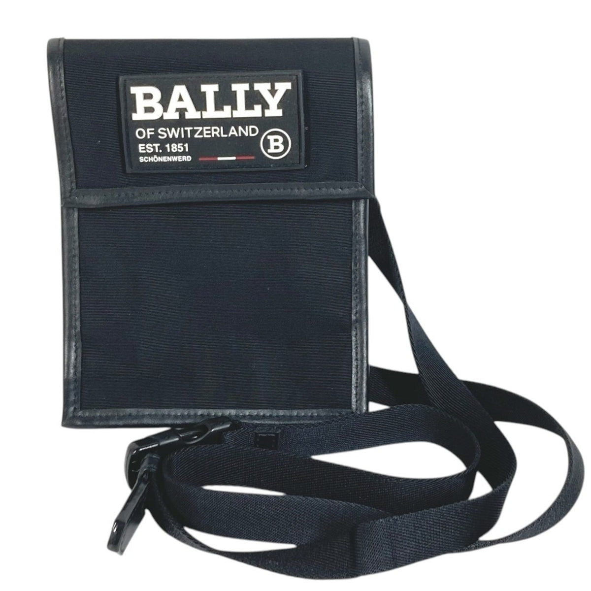 Bally Black Nylon Canvas Shoulder Bag (Pre-Owned)