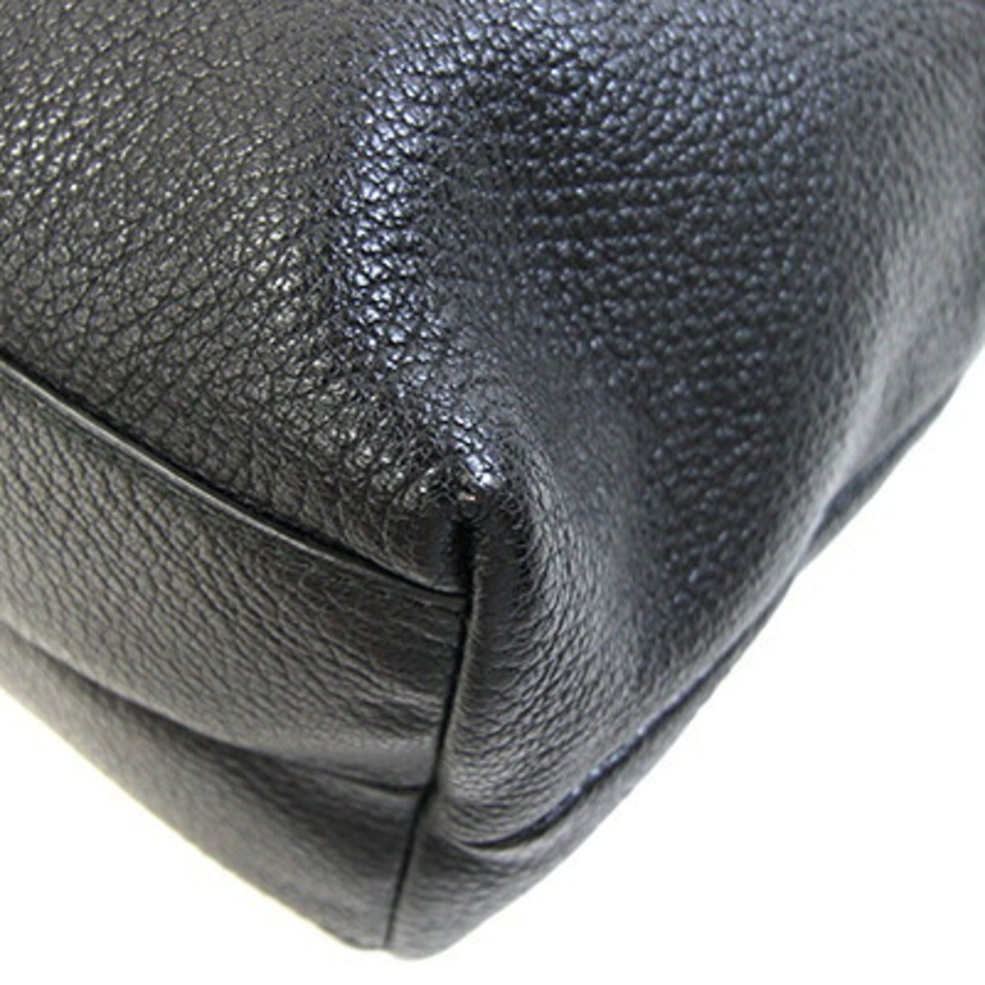 Salvatore Ferragamo Black Leather Tote Bag (Pre-Owned)