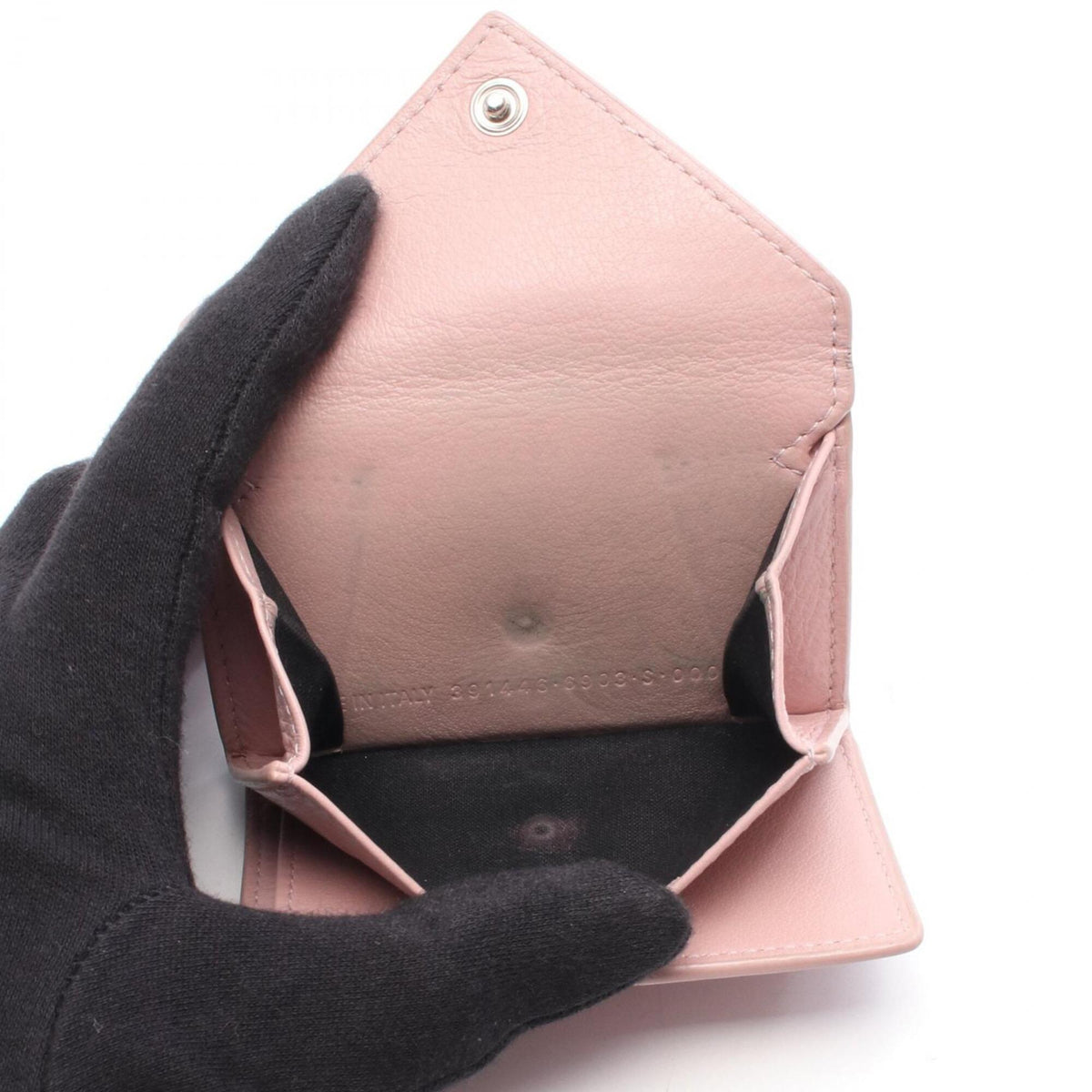 Balenciaga Pink Leather Wallet (Tri-Fold) (Pre-Owned)