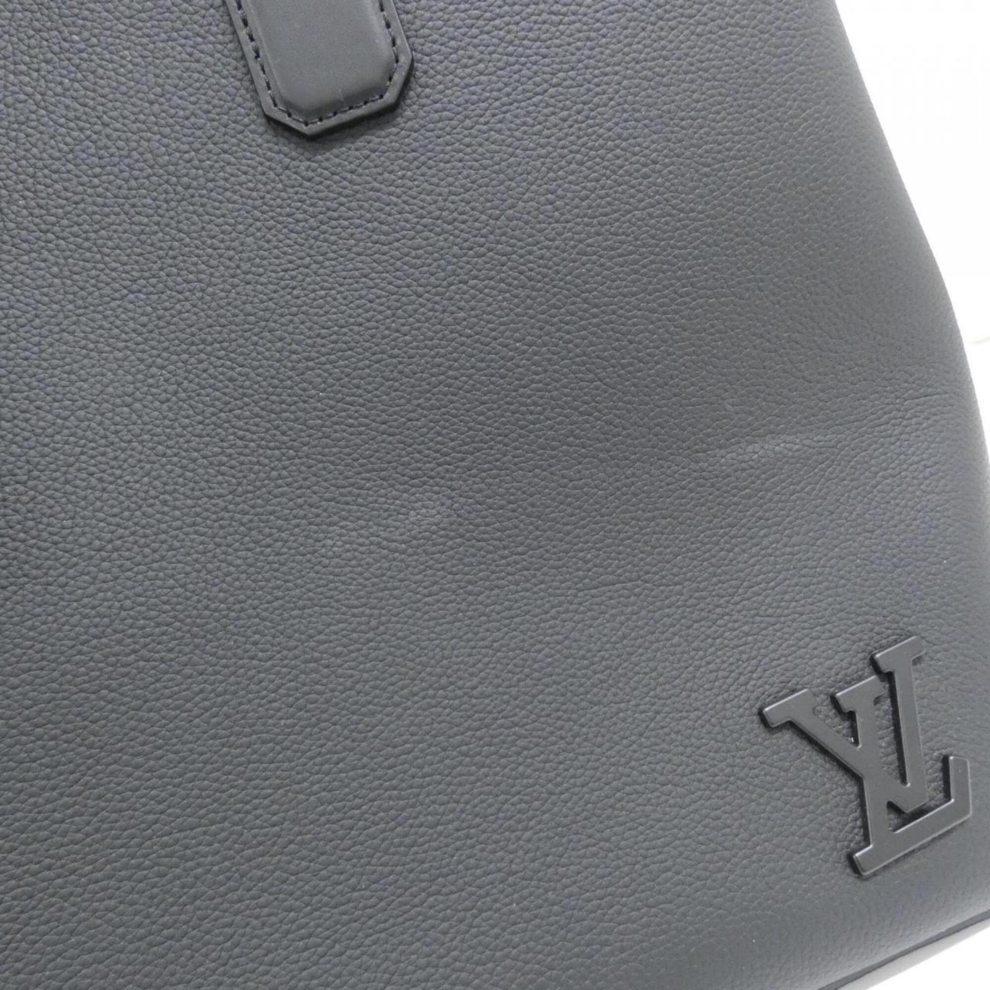 Louis Vuitton Black Leather Handbag (Pre-Owned)