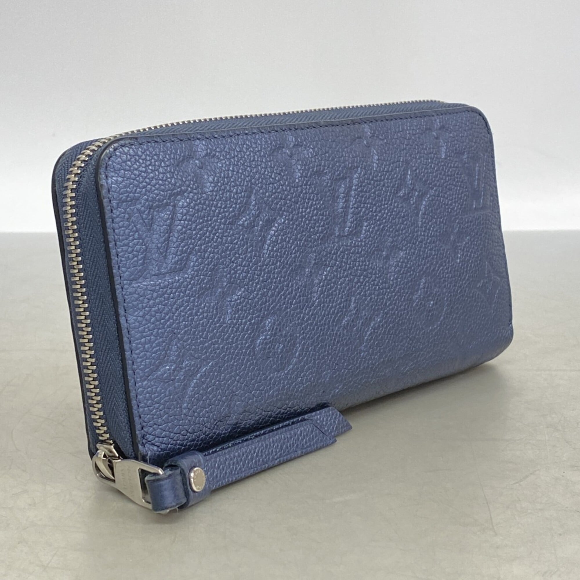Louis Vuitton Metallic Blue Long Wallet (Bi-Fold) (Pre-Owned)