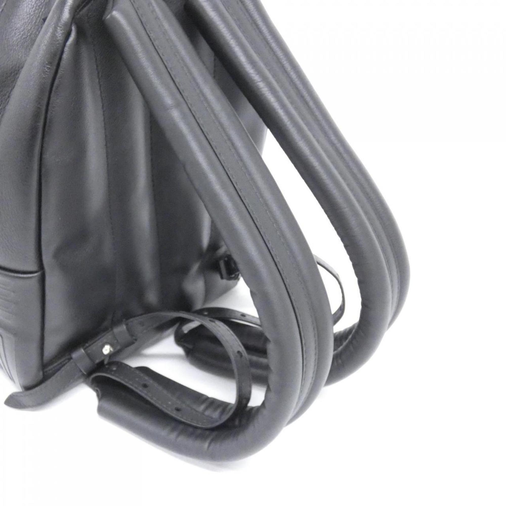 Louis Vuitton Black Leather Backpack (Pre-Owned)