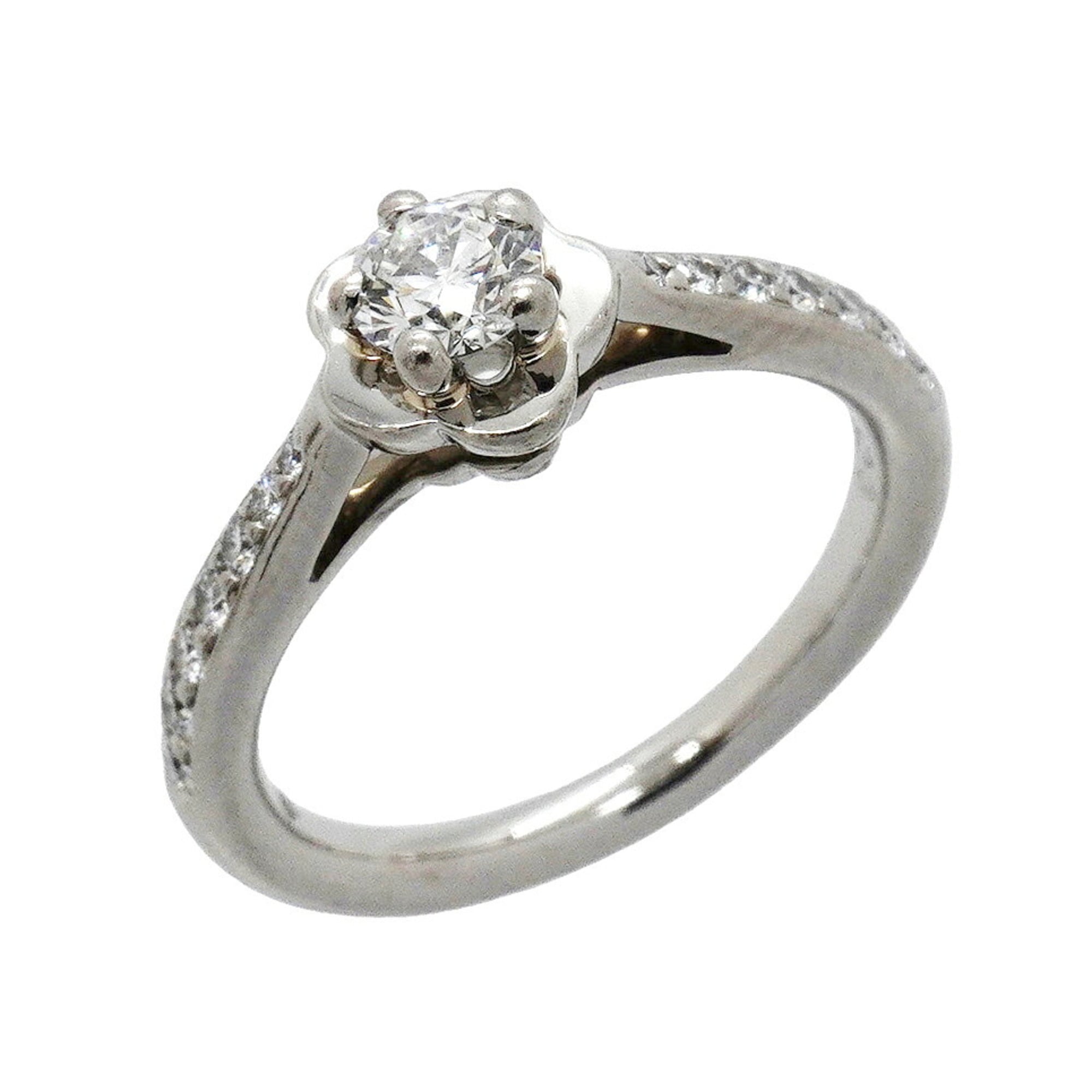 Chanel Platinum 950 Band Ring (Pre-Owned)