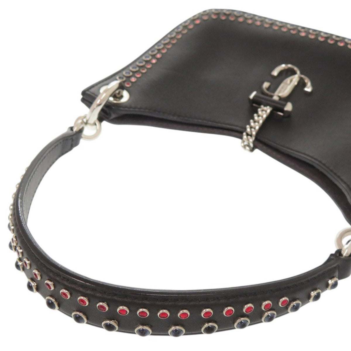 Jimmy Choo Black Leather Shoulder Bag (Pre-Owned)