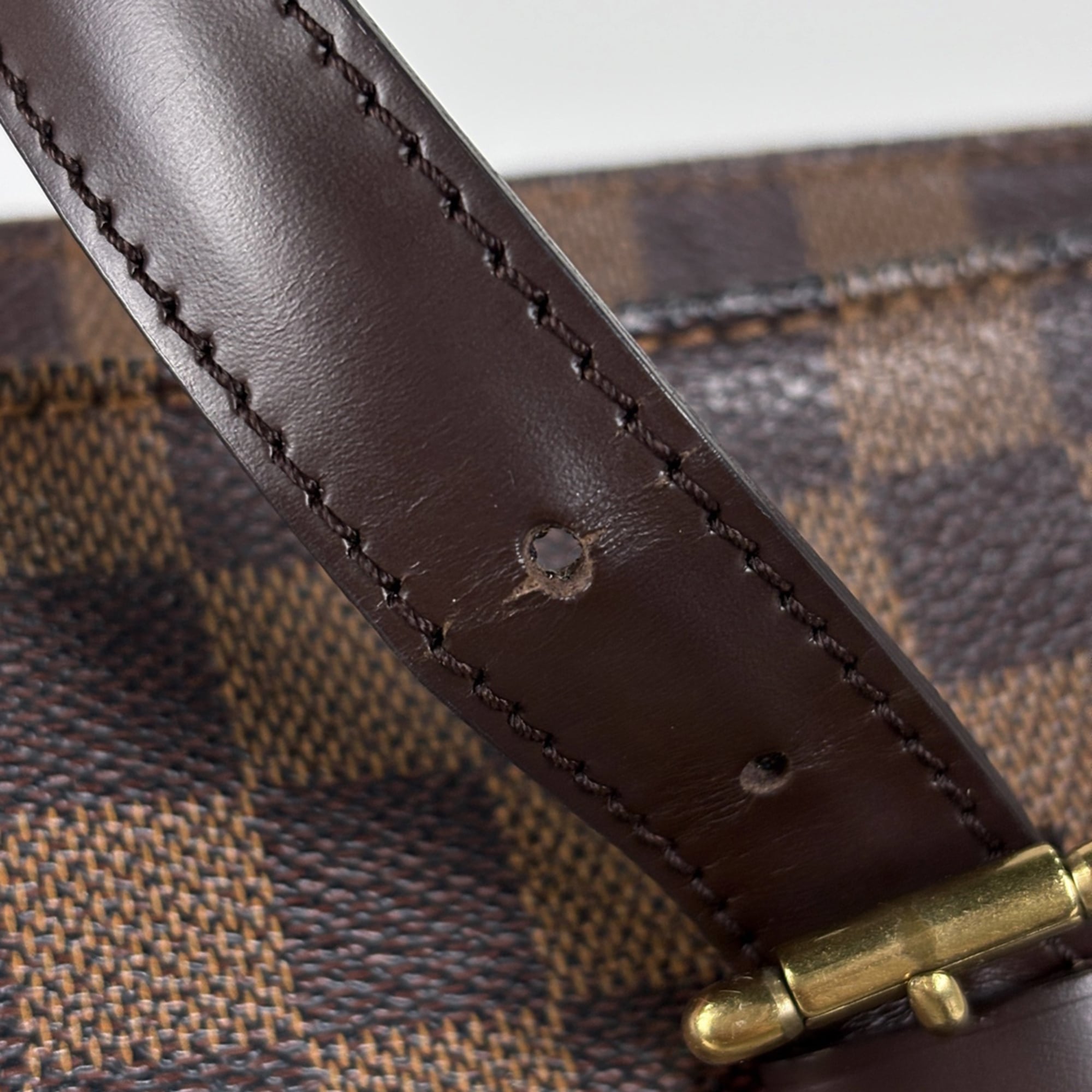 Louis Vuitton Brown Damier Canvas Galle Tote Bag (Pre-Owned)