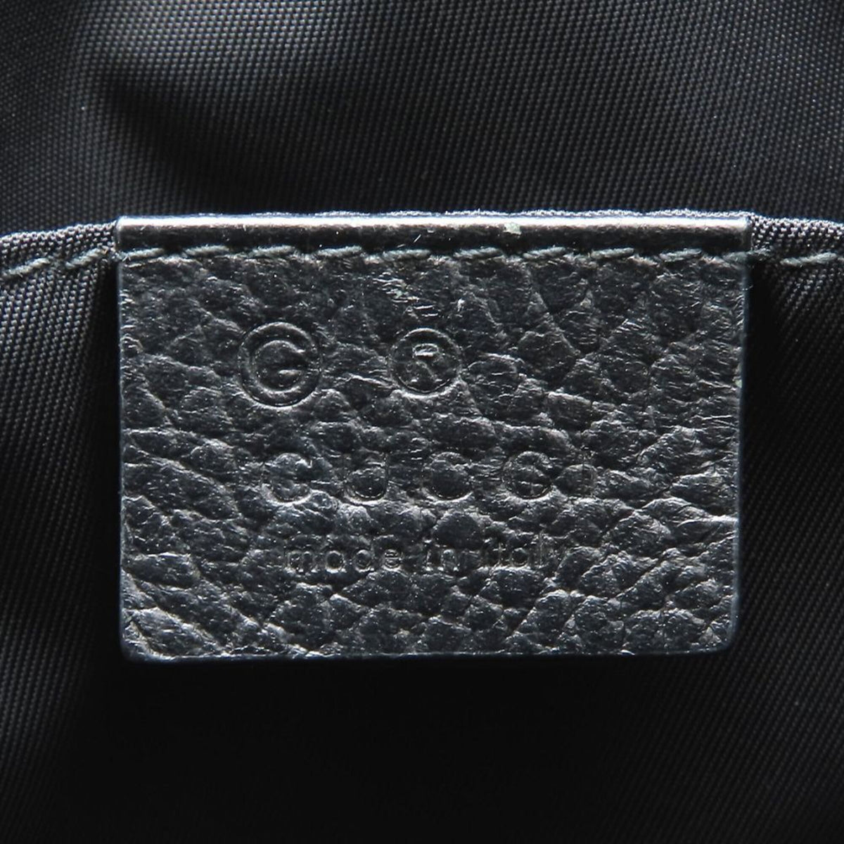 Gucci Black Nylon Leather Backpack (Pre-Owned)