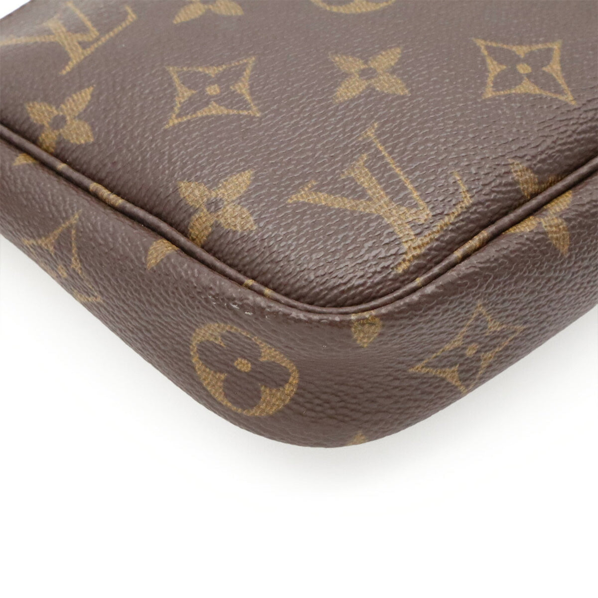 Louis Vuitton Brown Monogram Canvas Pvc Coated Canvas Handbag Pochette Pouch (Pre-Owned)