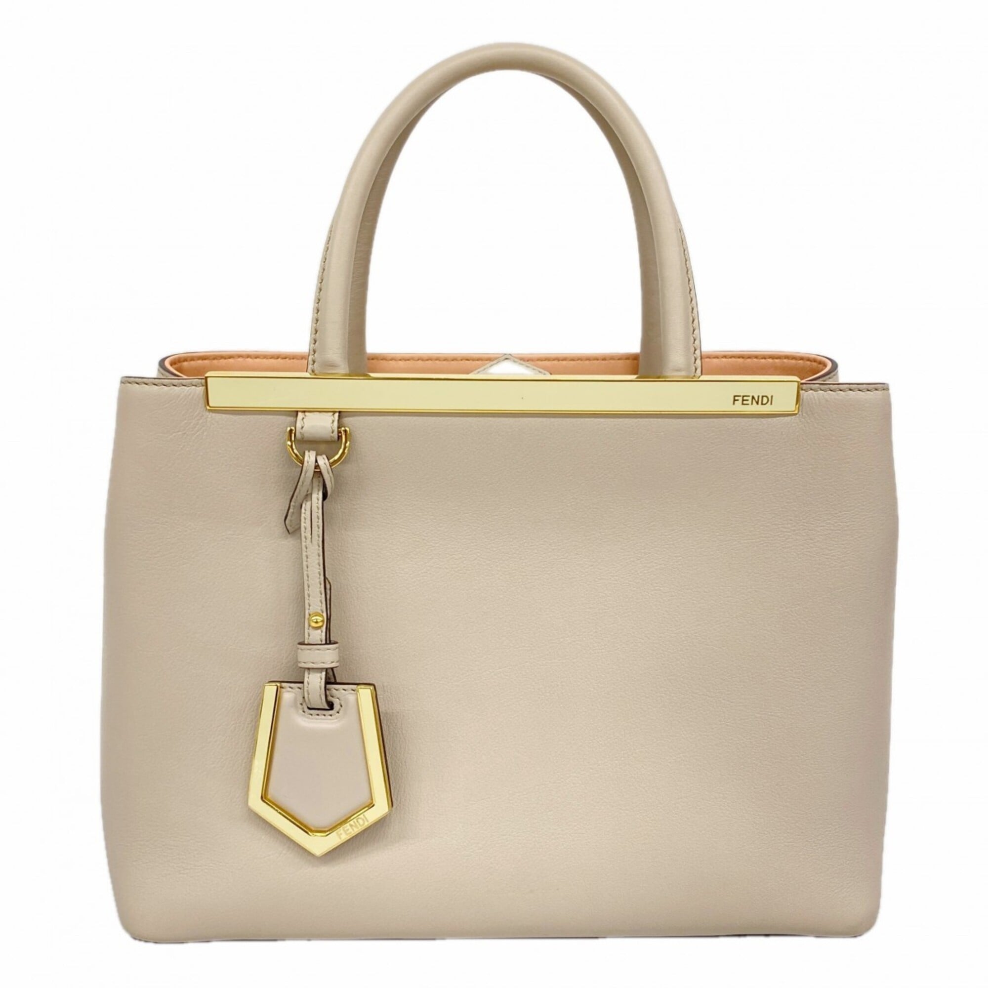 Fendi Beige Leather Handbag (Pre-Owned)