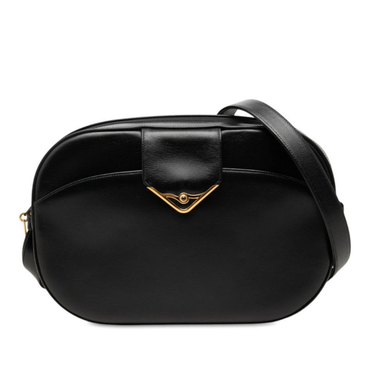 Cartier Black Leather Shoulder Bag (Pre-Owned)
