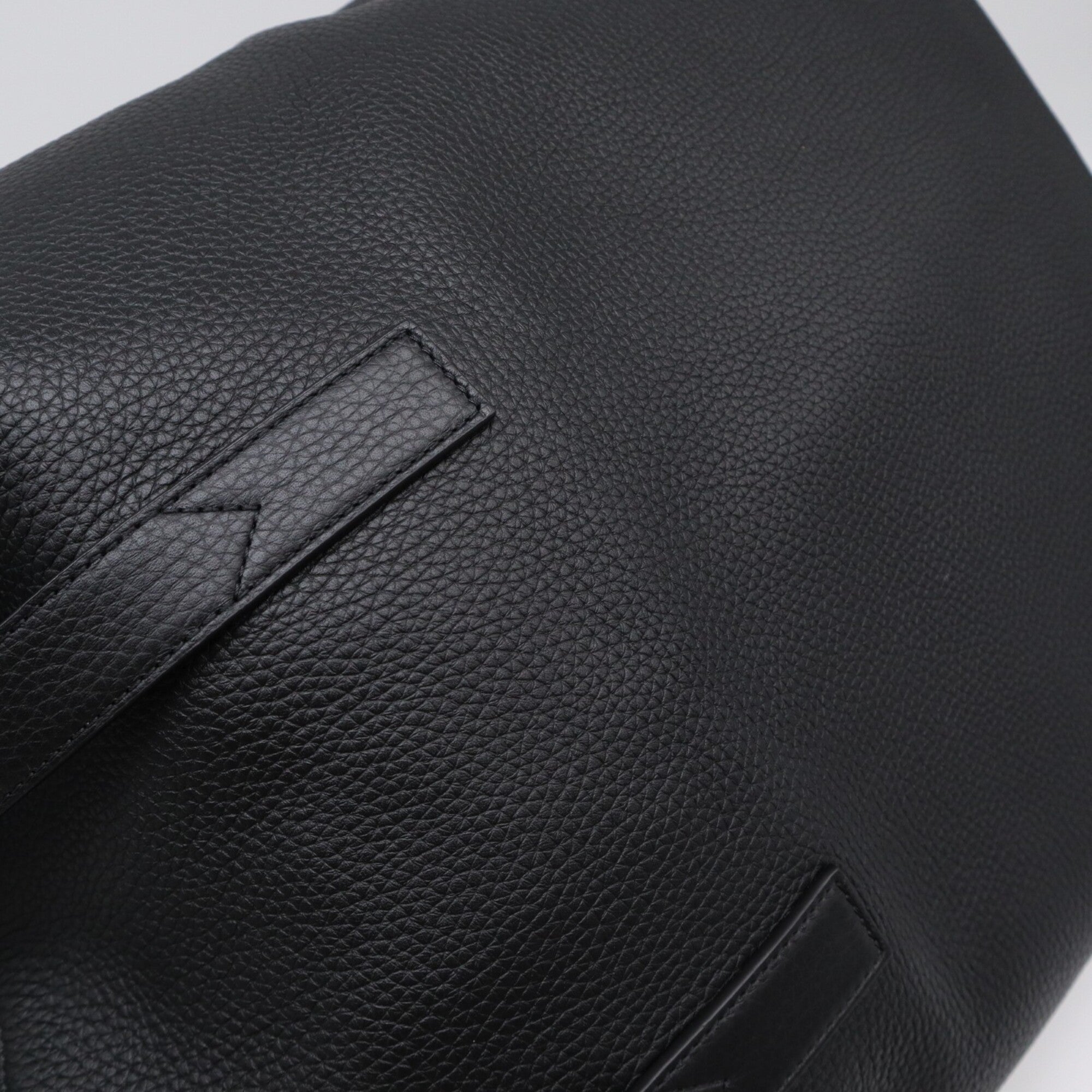 Louis Vuitton Black Gray Leather Tote Bag (Pre-Owned)