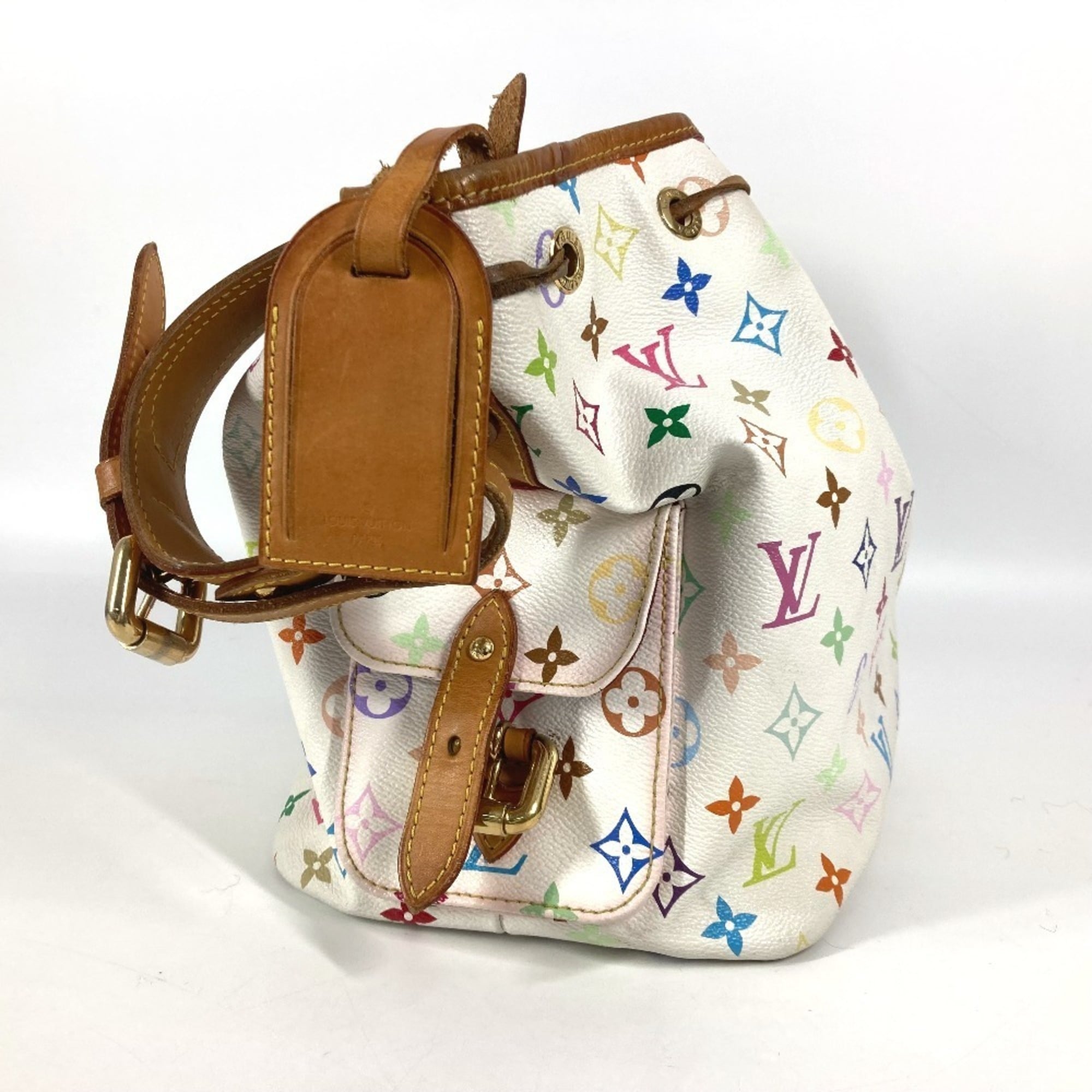 Louis Vuitton Blanc Multi-Color White Monogram Multicolore Shoulder Bag (Pre-Owned)