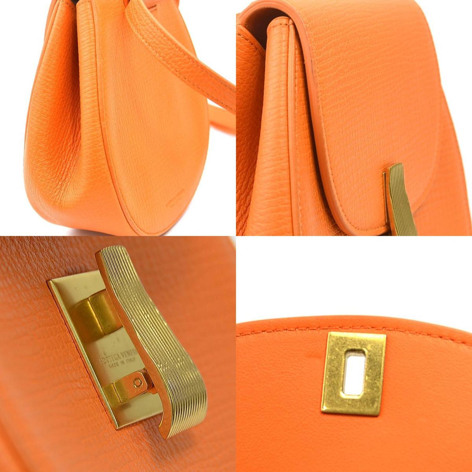 Bottega Veneta Orange Leather Fanny Pack (Pre-Owned)