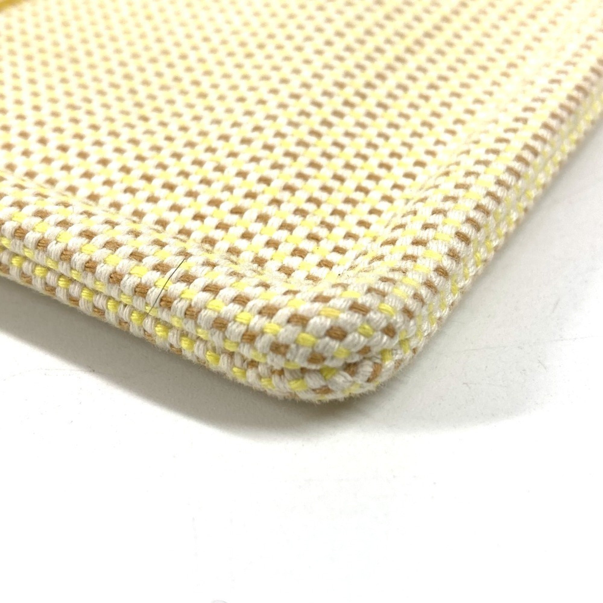 Hermes Yellow Embroidery Clutch Bag Handbag Pouch (Pre-Owned)