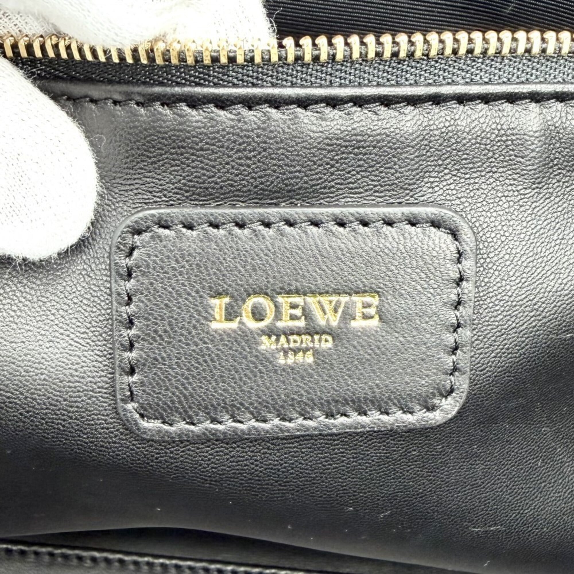 Loewe Gold Leather Boston Bag Handbag (Pre-Owned)