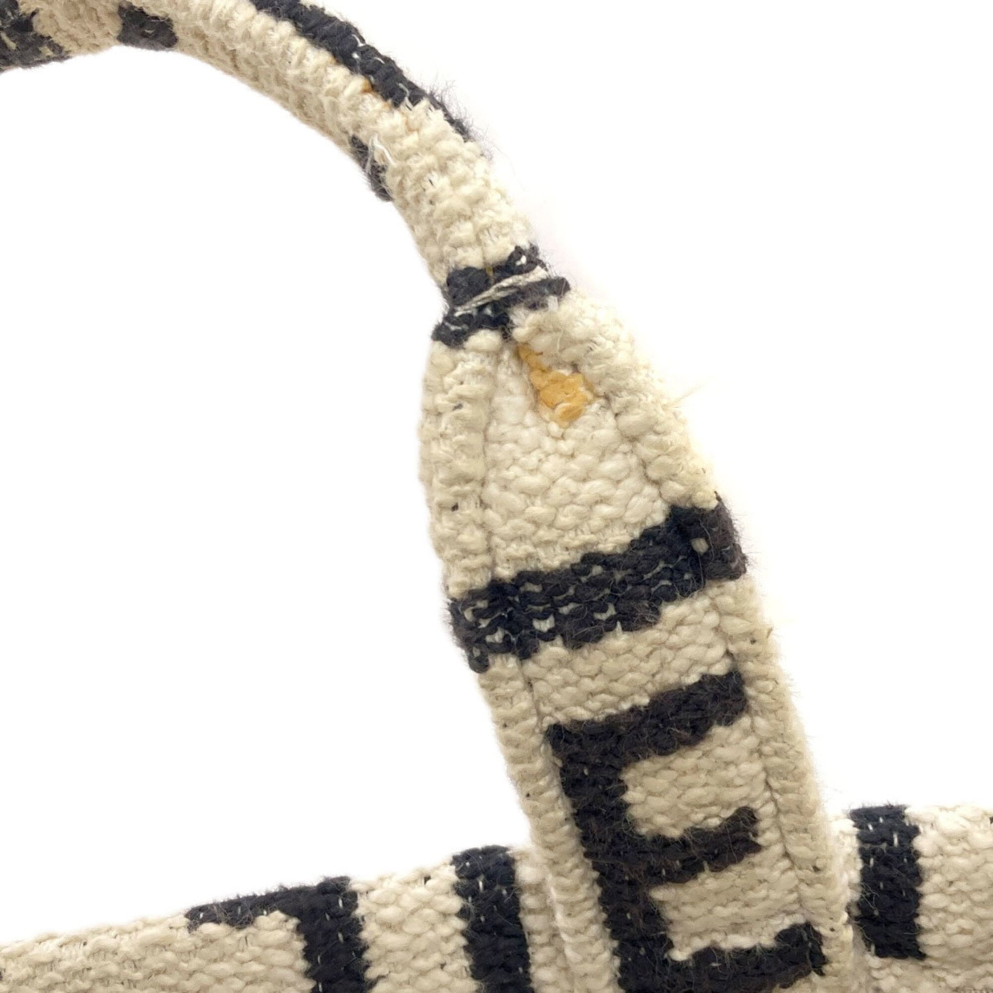 Celine Cabas White Canvas Handbag (Pre-Owned)