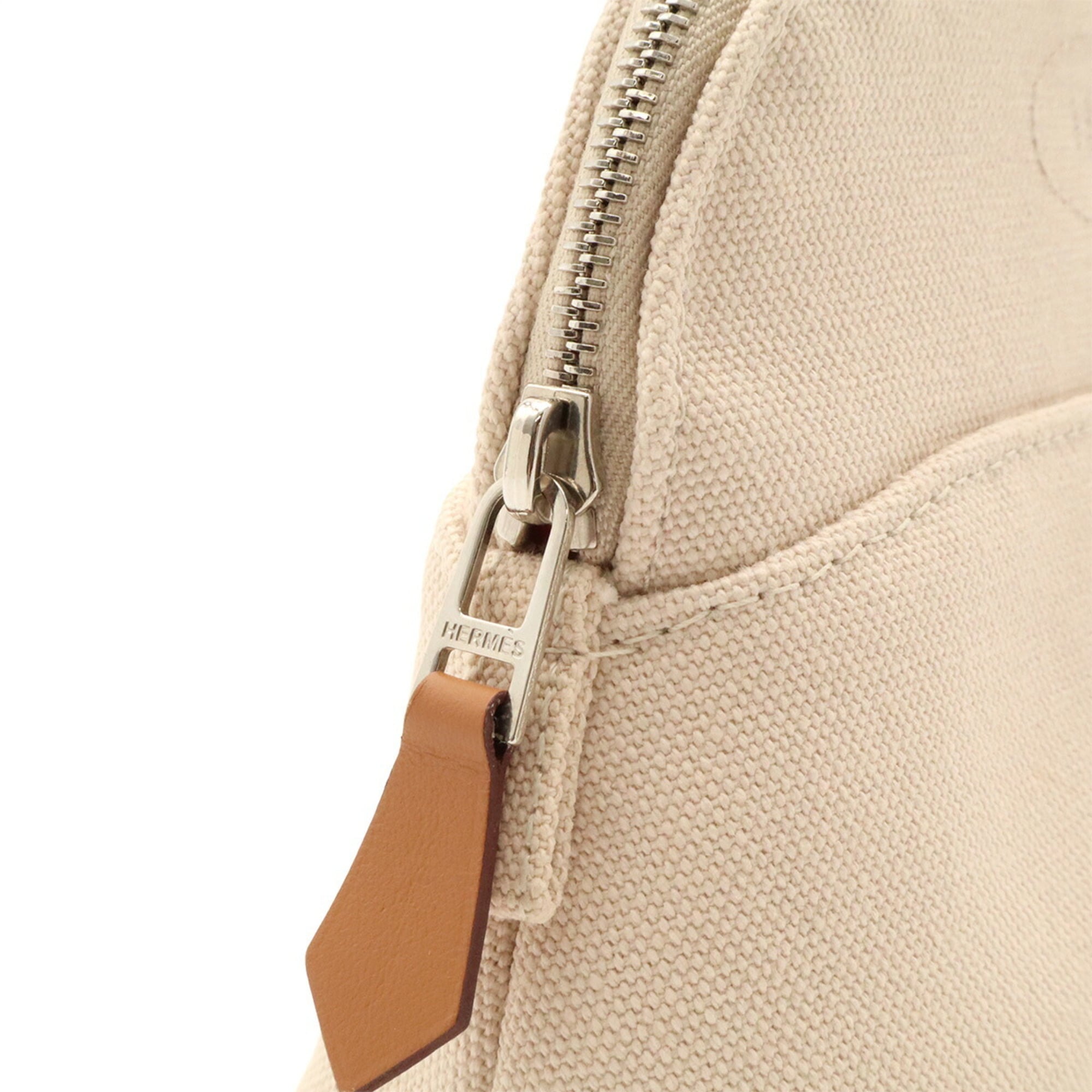 Hermes Natural Cotton Canvas Handbag Pouch (Pre-Owned)