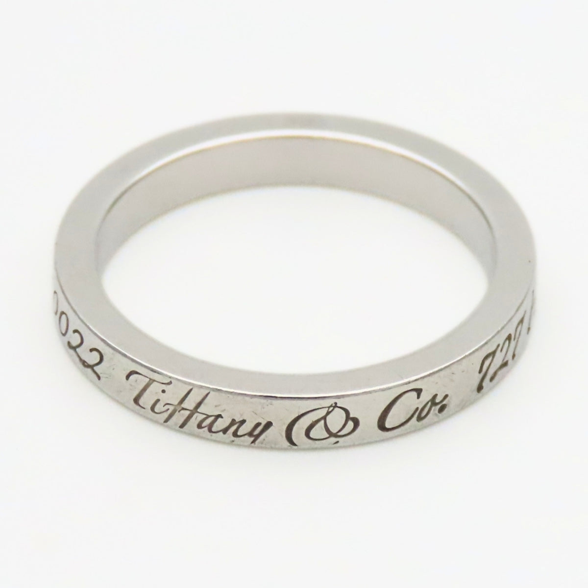 Tiffany Silver Silver 925 Band Ring (Pre-Owned)