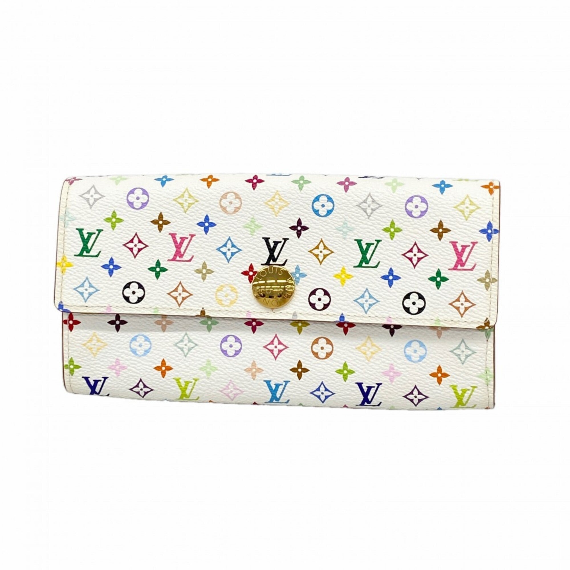 Louis Vuitton Blanc Figue Long Wallet (Bi-Fold) (Pre-Owned)