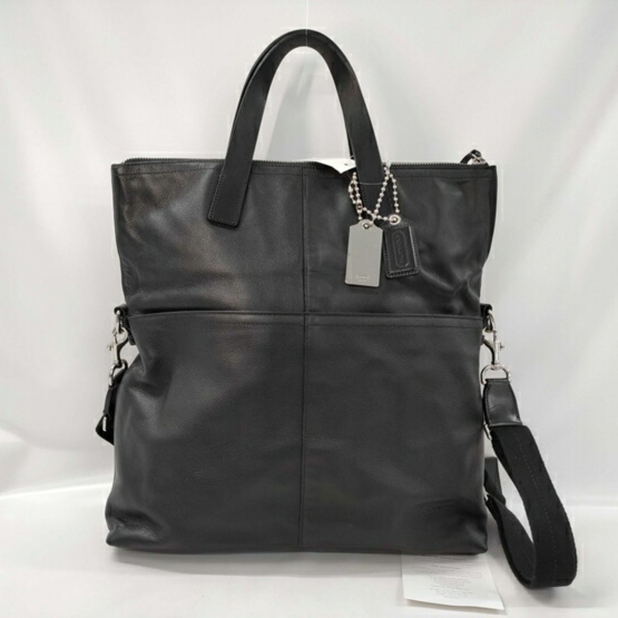 Coach Black Leather Handbag Shoulder Bag (Pre-Owned)
