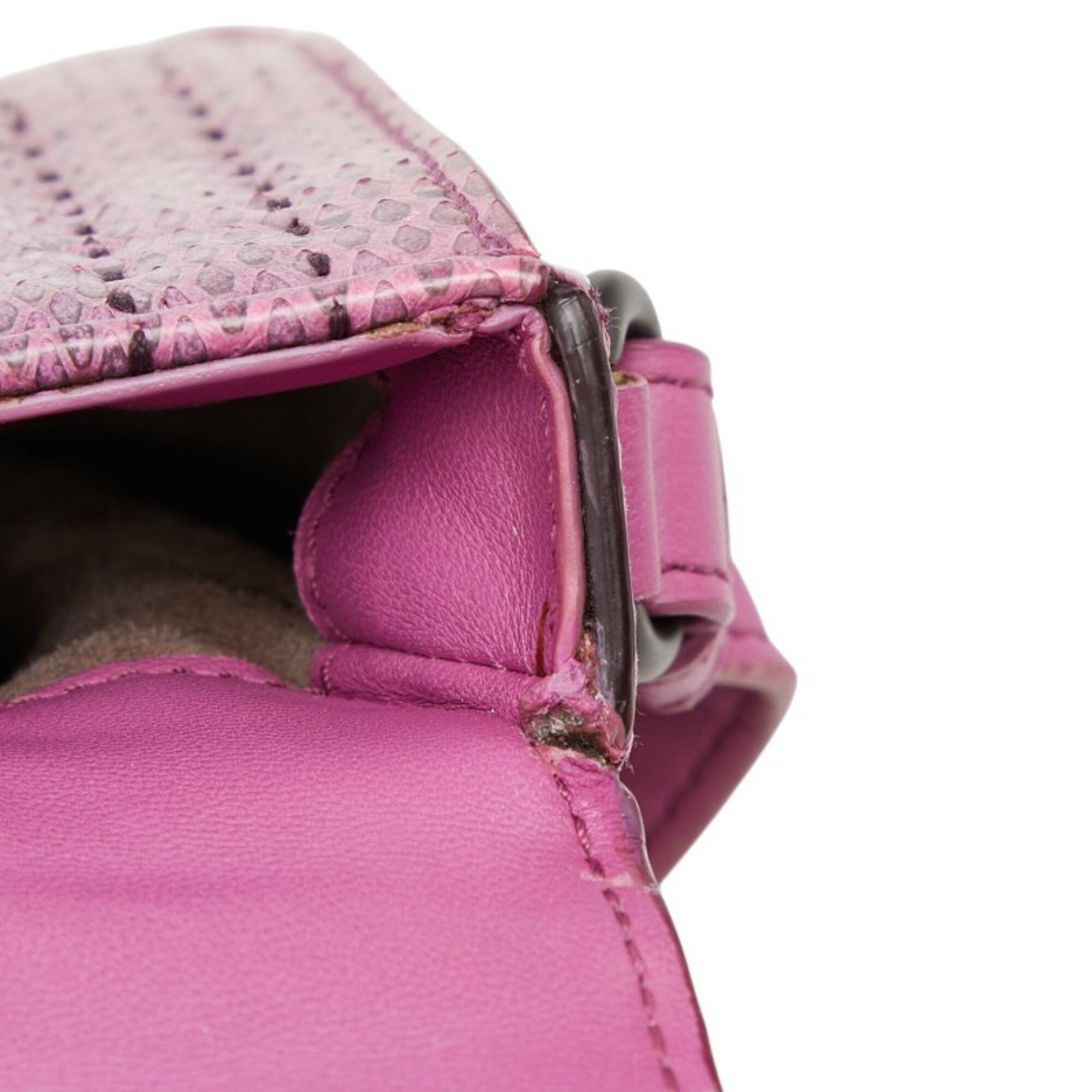 Bottega Veneta Pink Leather Shoulder Bag (Pre-Owned)