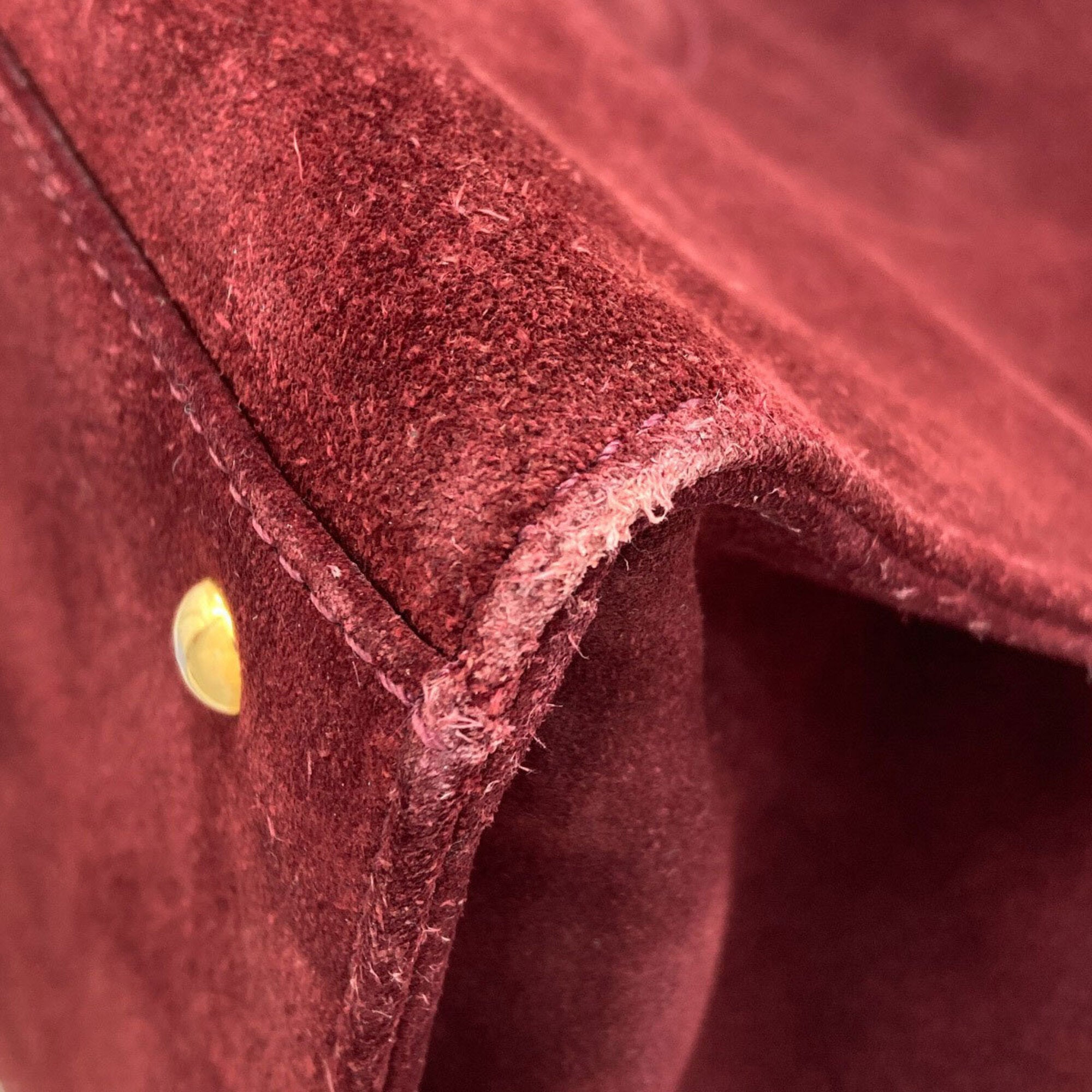 Chanel Bordeaux Leather Tote Bag (Pre-Owned)