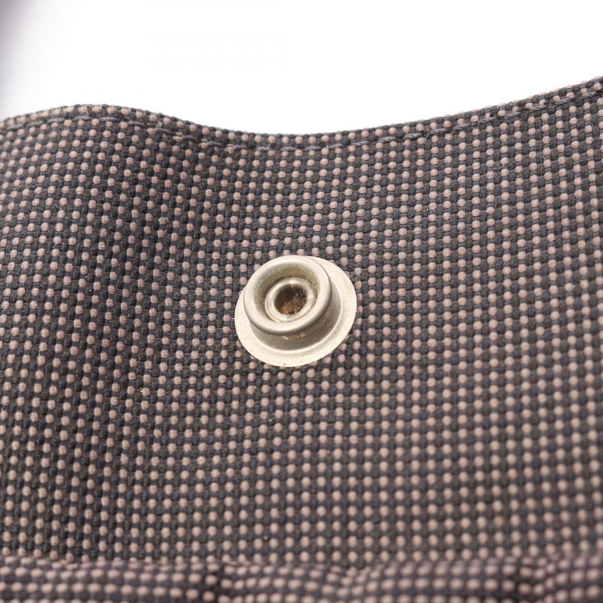 Hermes Gray Nylon Canvas Handbag Tote Bag (Pre-Owned)