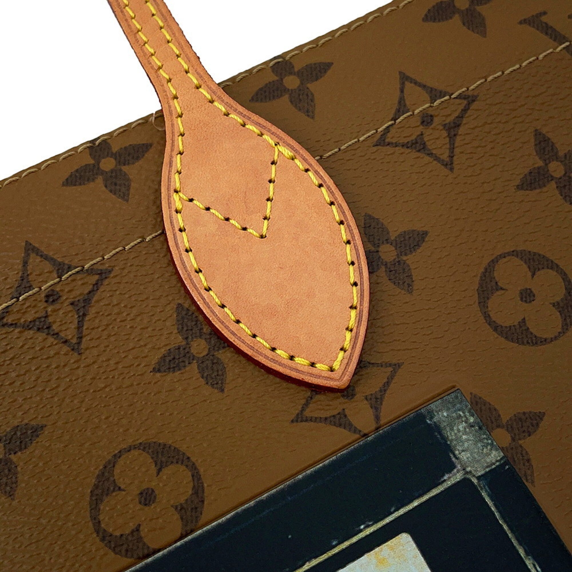 Louis Vuitton Brown Monogram Reverse Noir Monogram Reverse Handbag Tote Bag (Pre-Owned)