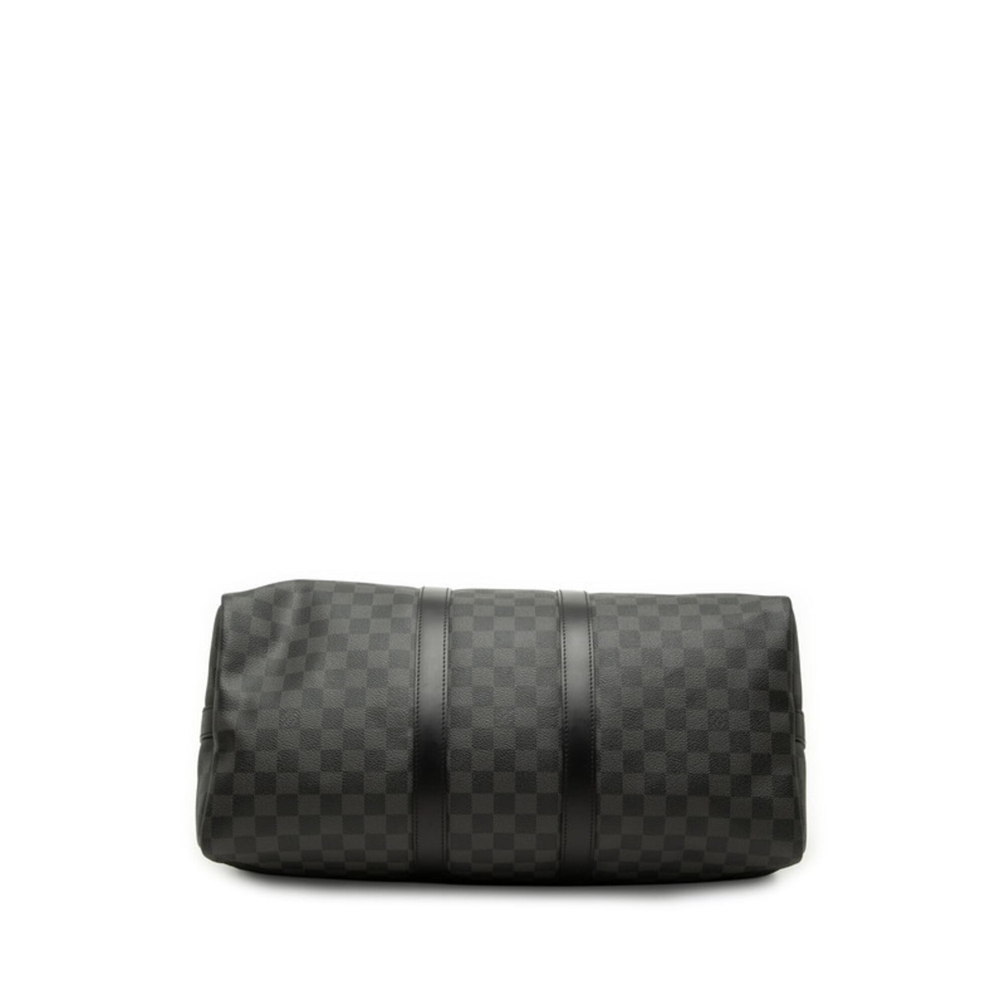 Louis Vuitton Damier Graphite Black Pvc Leather Boston Bag Handbag (Pre-Owned)